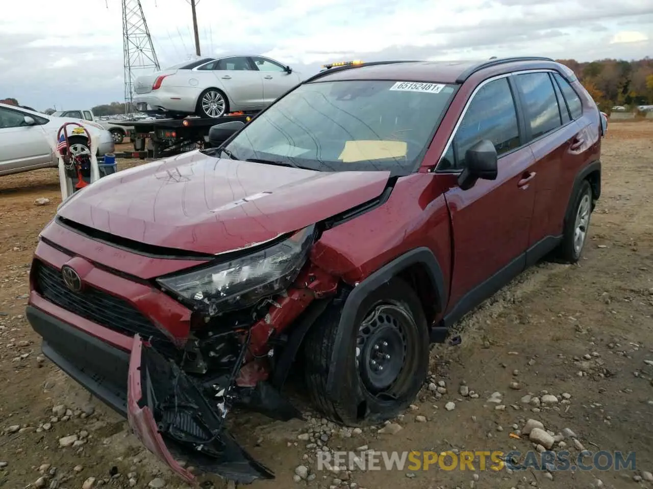 2 Photograph of a damaged car 2T3H1RFV9LW059152 TOYOTA RAV4 2020