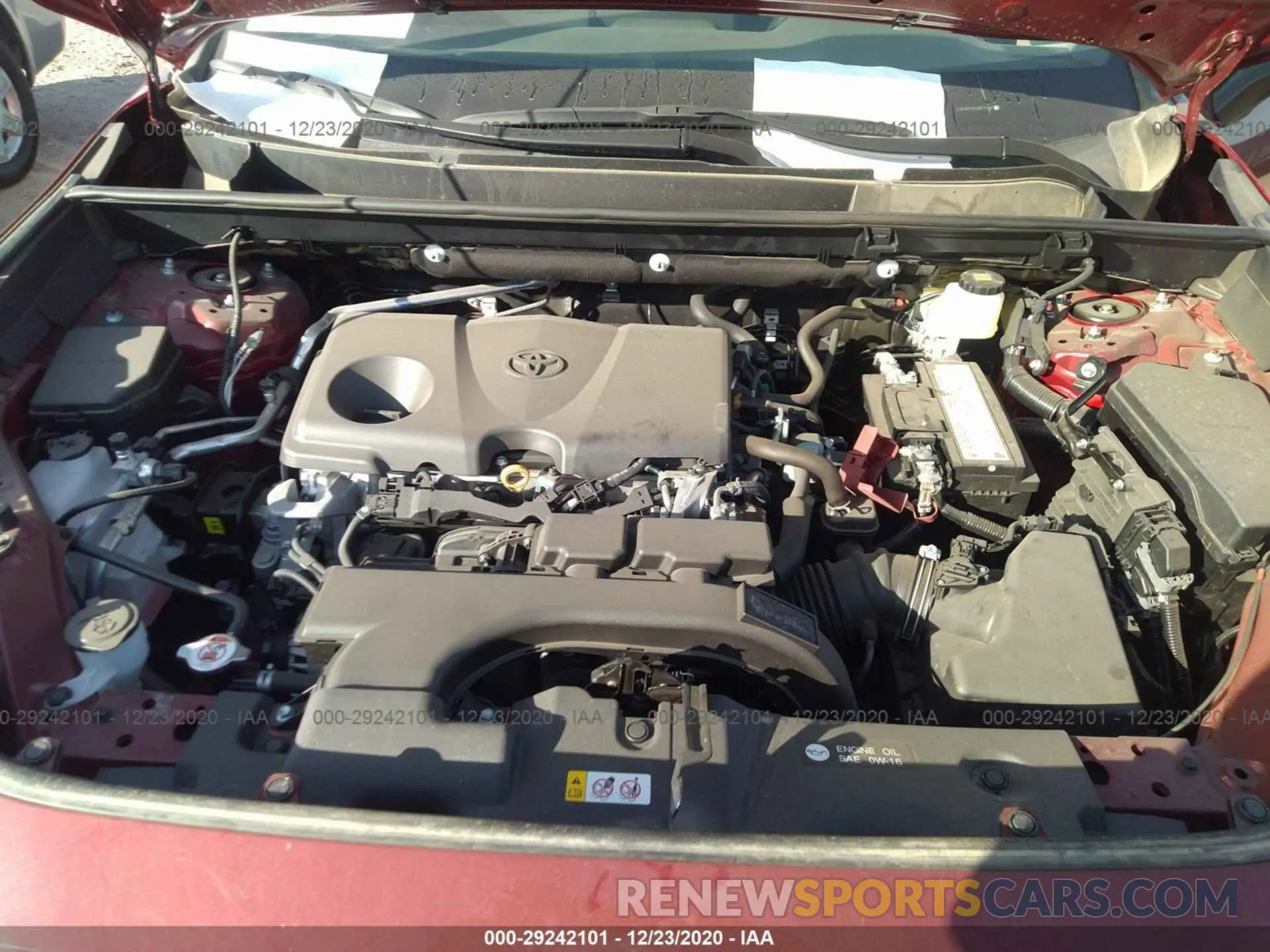 10 Photograph of a damaged car 2T3H1RFVXLW070189 TOYOTA RAV4 2020