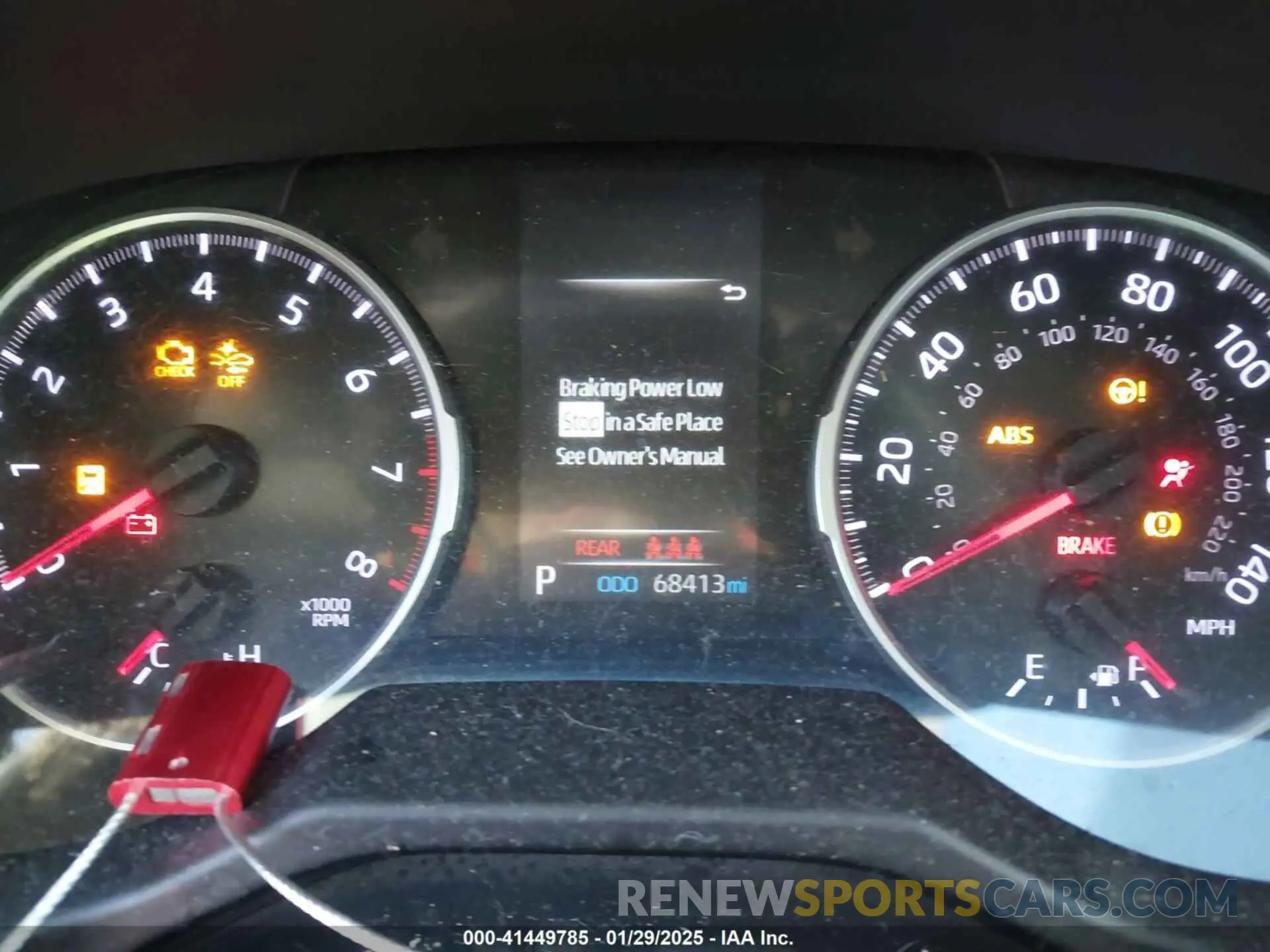 7 Фотография поврежденного автомобиля 2T3H1RFVXLW088479 TOYOTA RAV4 2020