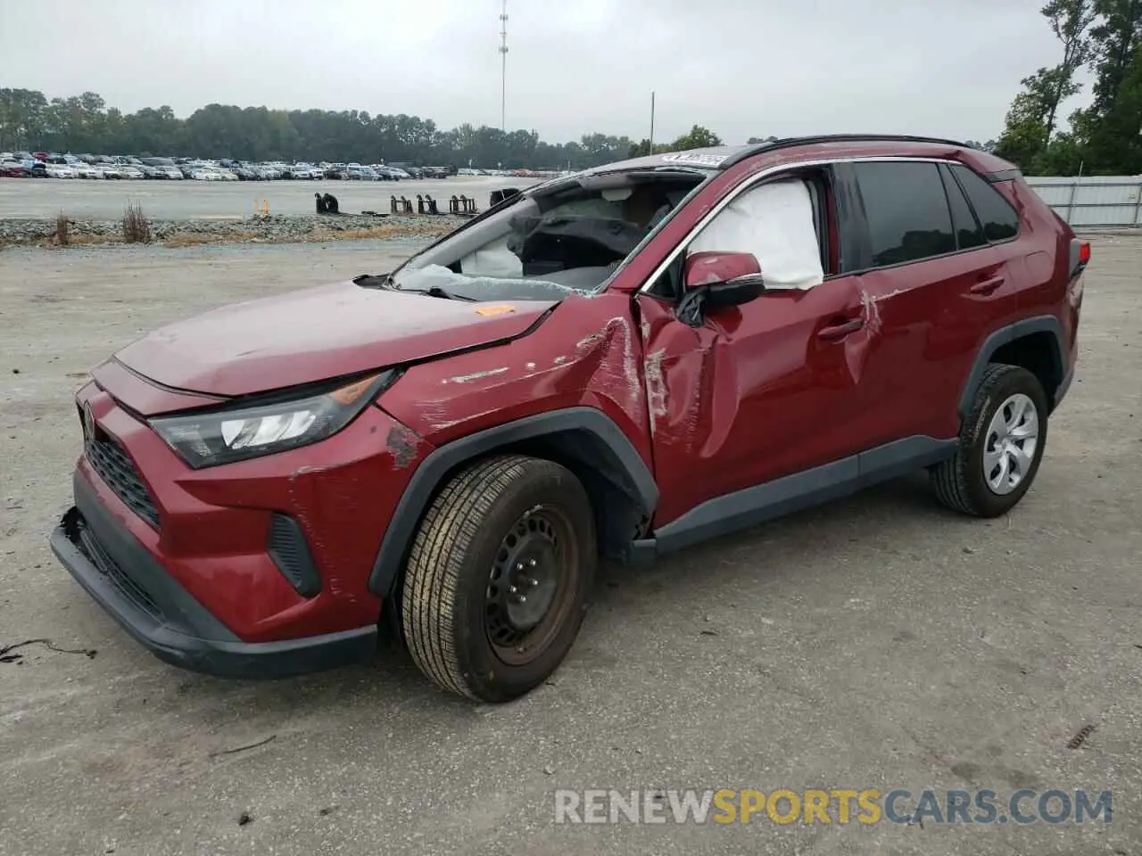 1 Photograph of a damaged car 2T3K1RFV0LC058415 TOYOTA RAV4 2020