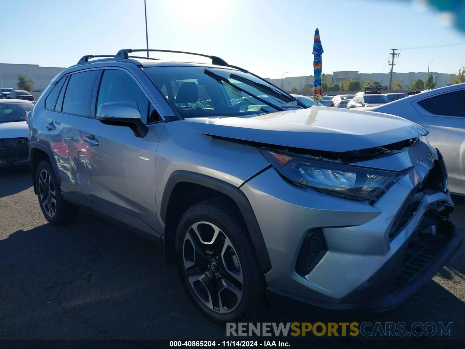 1 Photograph of a damaged car 2T3K1RFV9LW057634 TOYOTA RAV4 2020