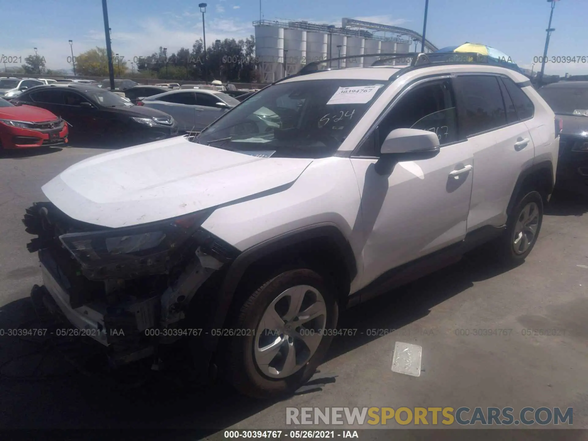 2 Photograph of a damaged car 2T3K1RFVXLW063166 TOYOTA RAV4 2020