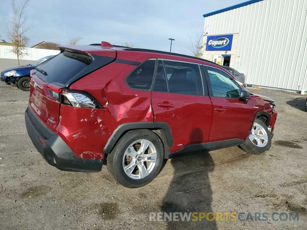 3 Фотография поврежденного автомобиля 2T3LWRFV6LW092279 TOYOTA RAV4 2020