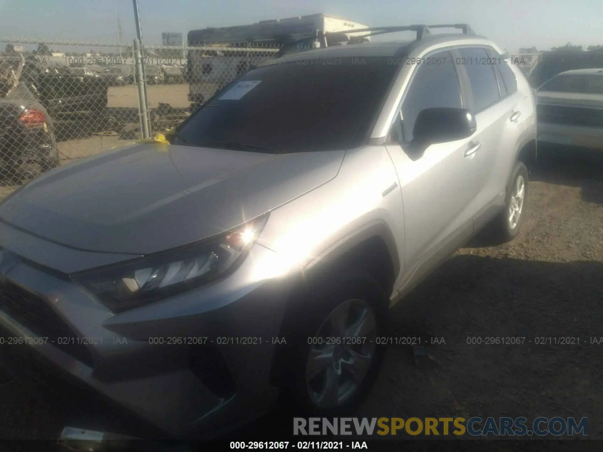 2 Photograph of a damaged car 2T3LWRFV6LW092430 TOYOTA RAV4 2020