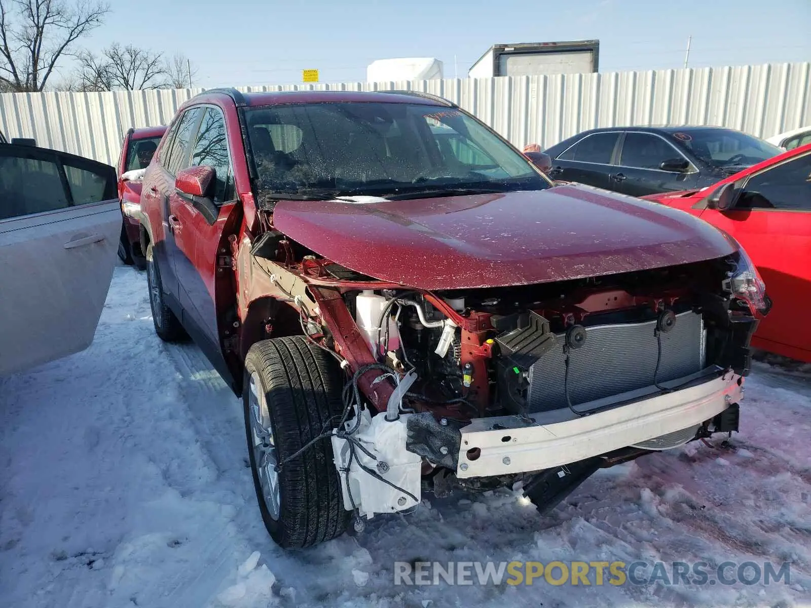 1 Photograph of a damaged car 2T3N1RFV4LC123845 TOYOTA RAV4 2020