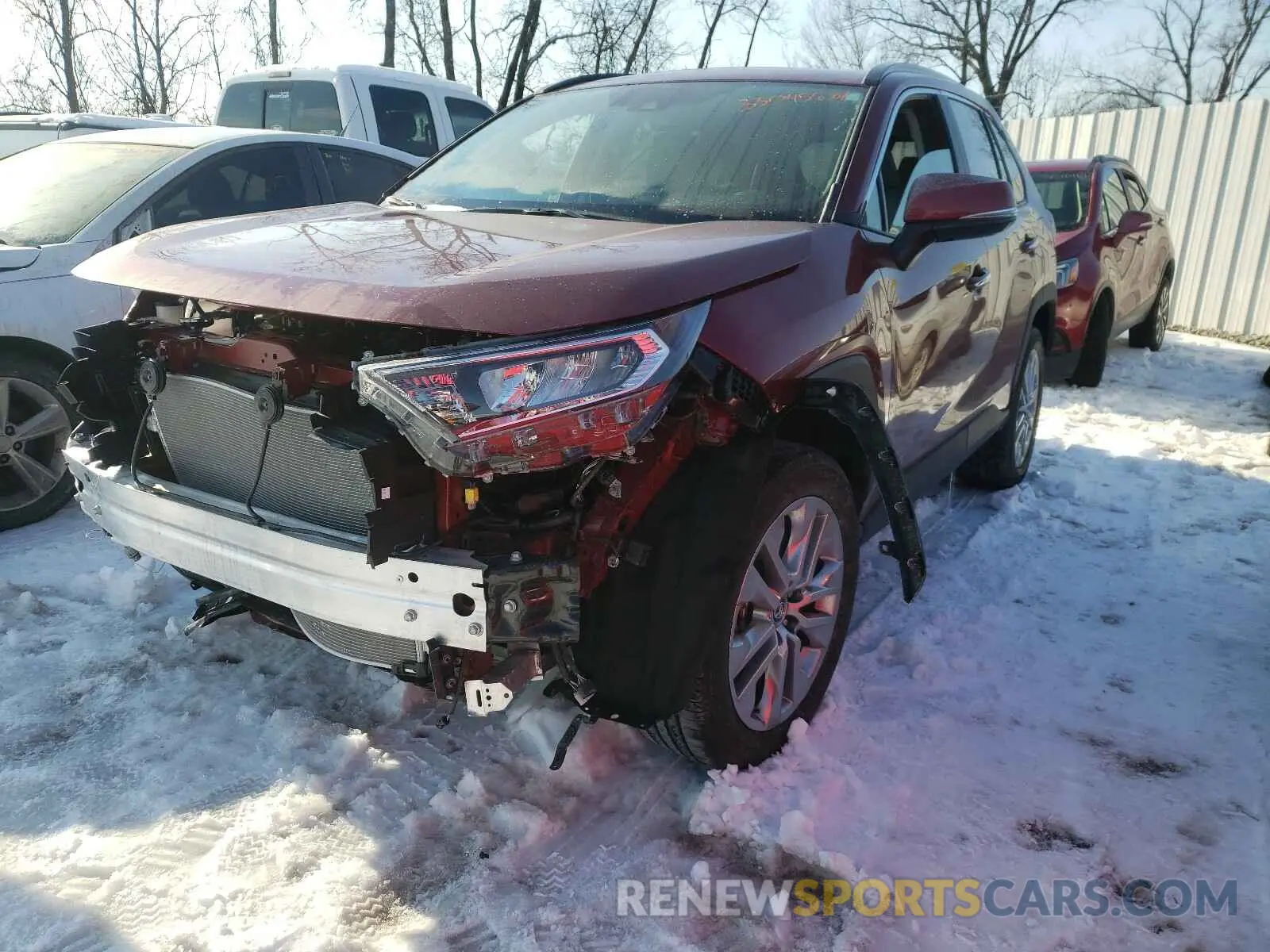 2 Photograph of a damaged car 2T3N1RFV4LC123845 TOYOTA RAV4 2020