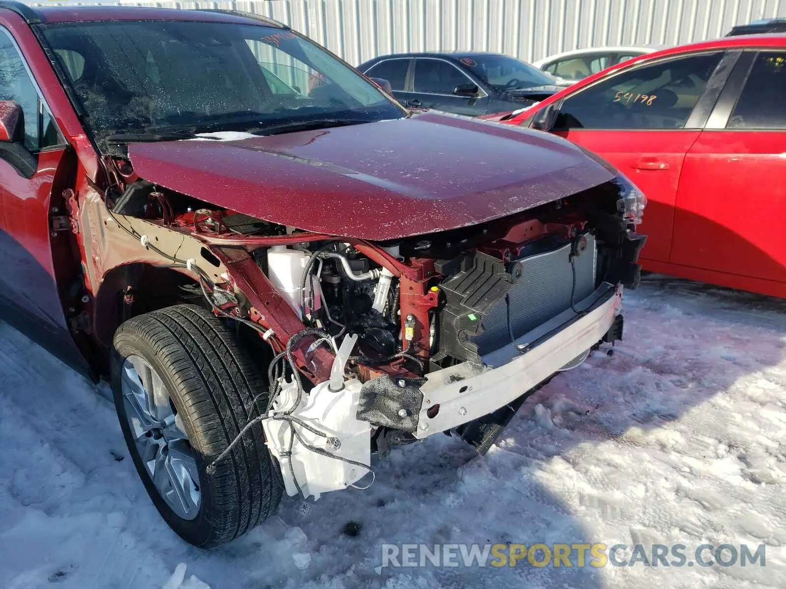 9 Photograph of a damaged car 2T3N1RFV4LC123845 TOYOTA RAV4 2020