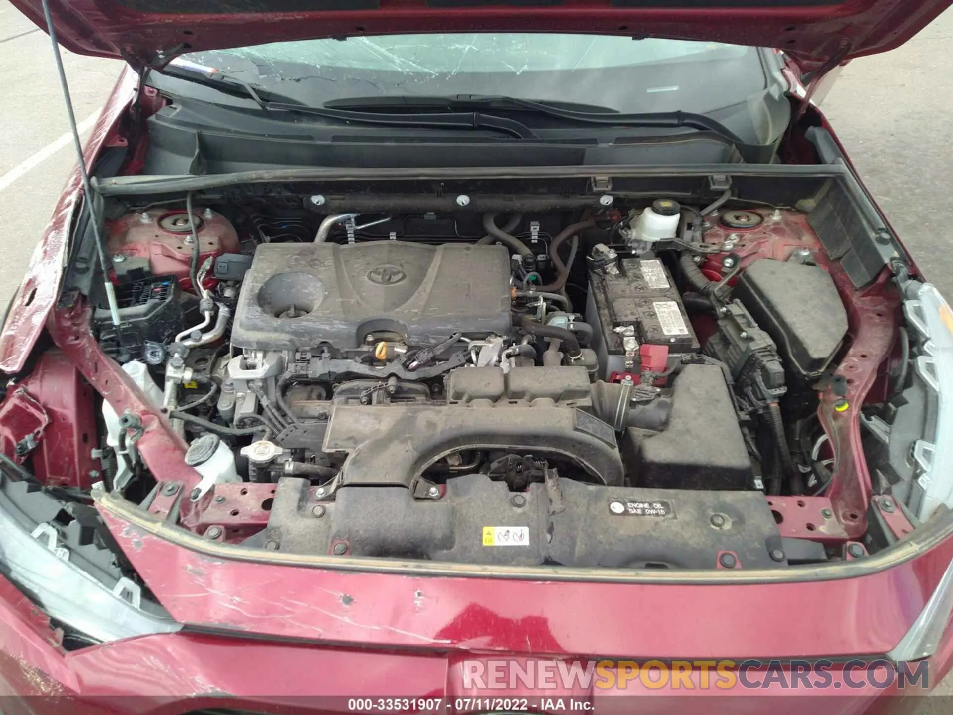 10 Photograph of a damaged car 2T3P1RFV1LW118853 TOYOTA RAV4 2020