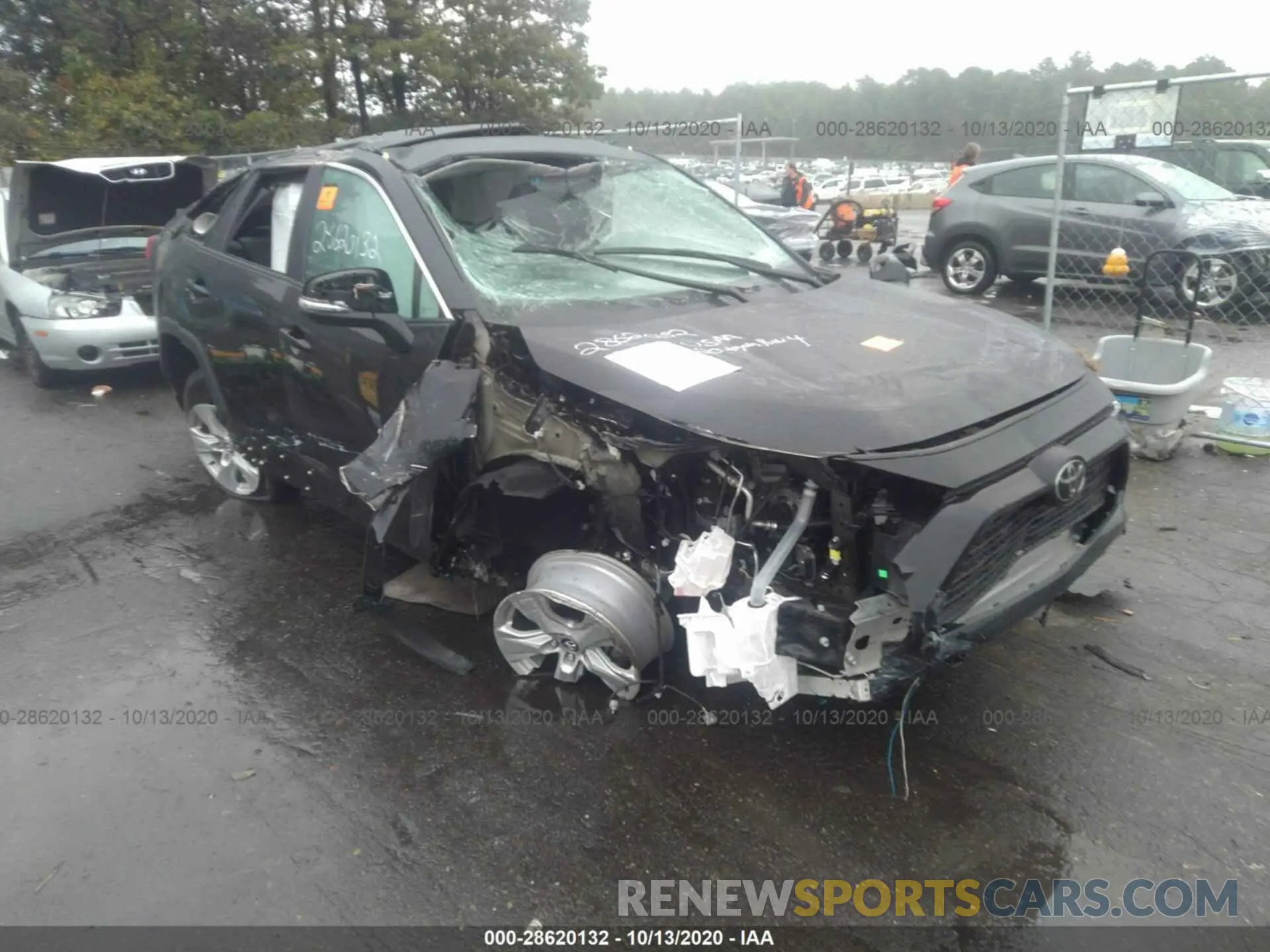 1 Photograph of a damaged car 2T3P1RFV1LW124510 TOYOTA RAV4 2020
