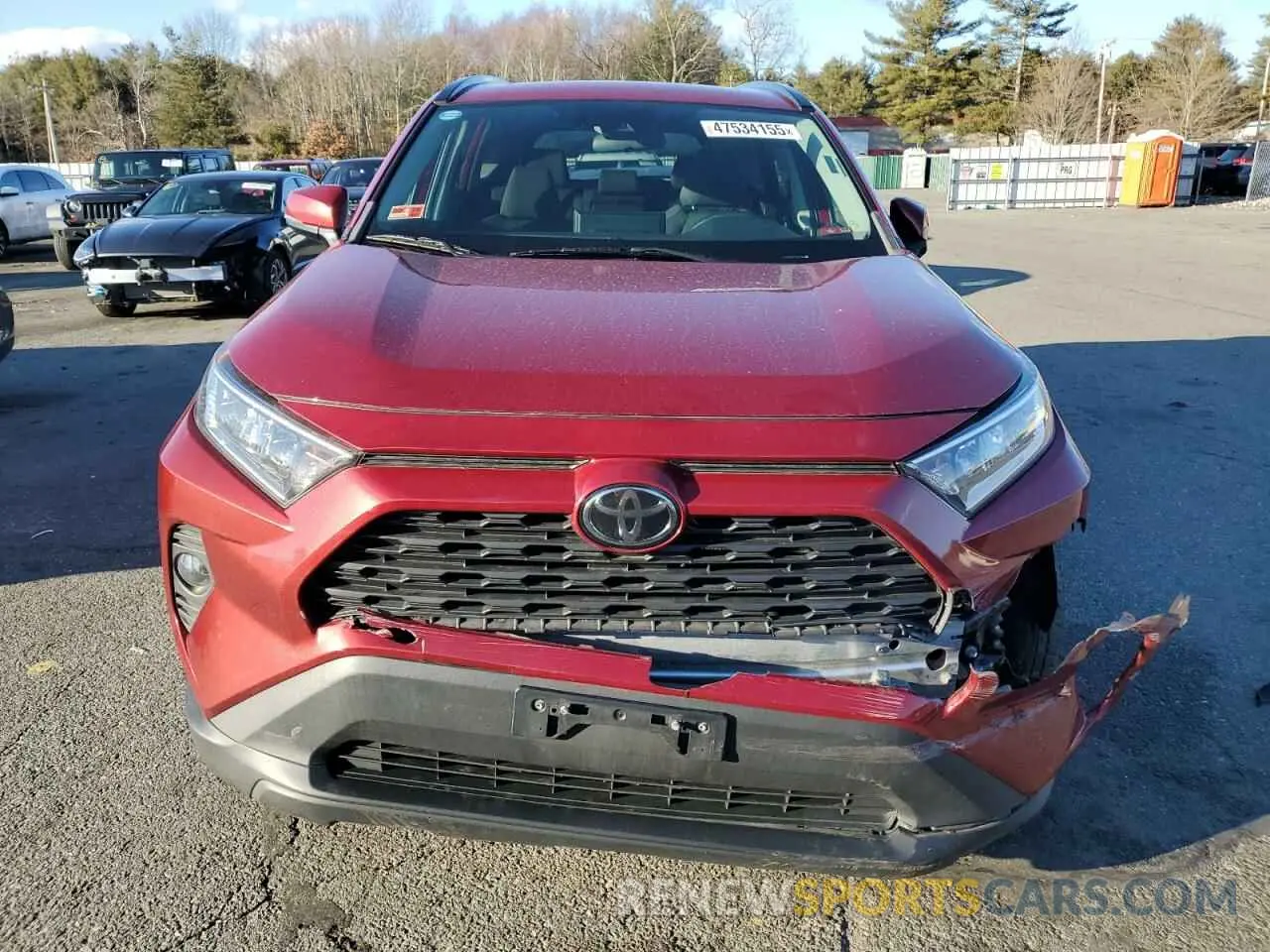 5 Фотография поврежденного автомобиля 2T3P1RFV7LW087155 TOYOTA RAV4 2020