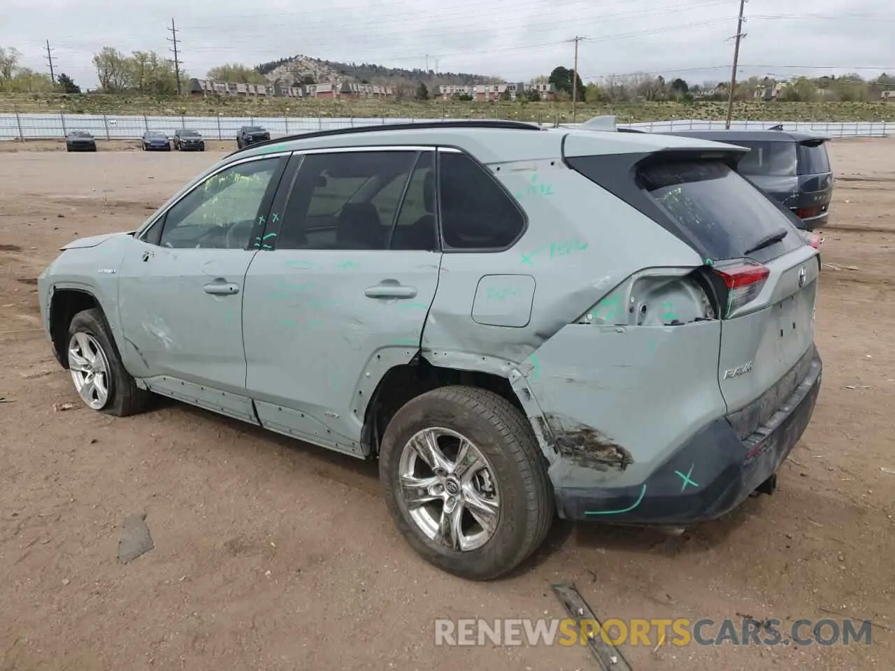 2 Photograph of a damaged car 2T3RWRFV2LW057300 TOYOTA RAV4 2020