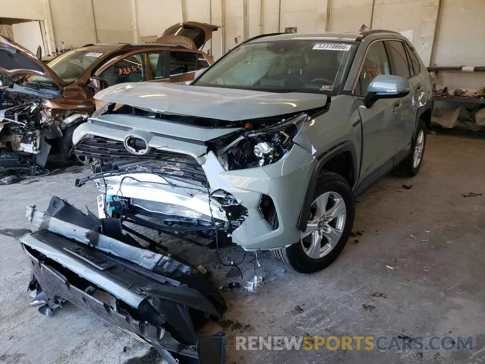 2 Photograph of a damaged car 2T3RWRFV3LW092881 TOYOTA RAV4 2020