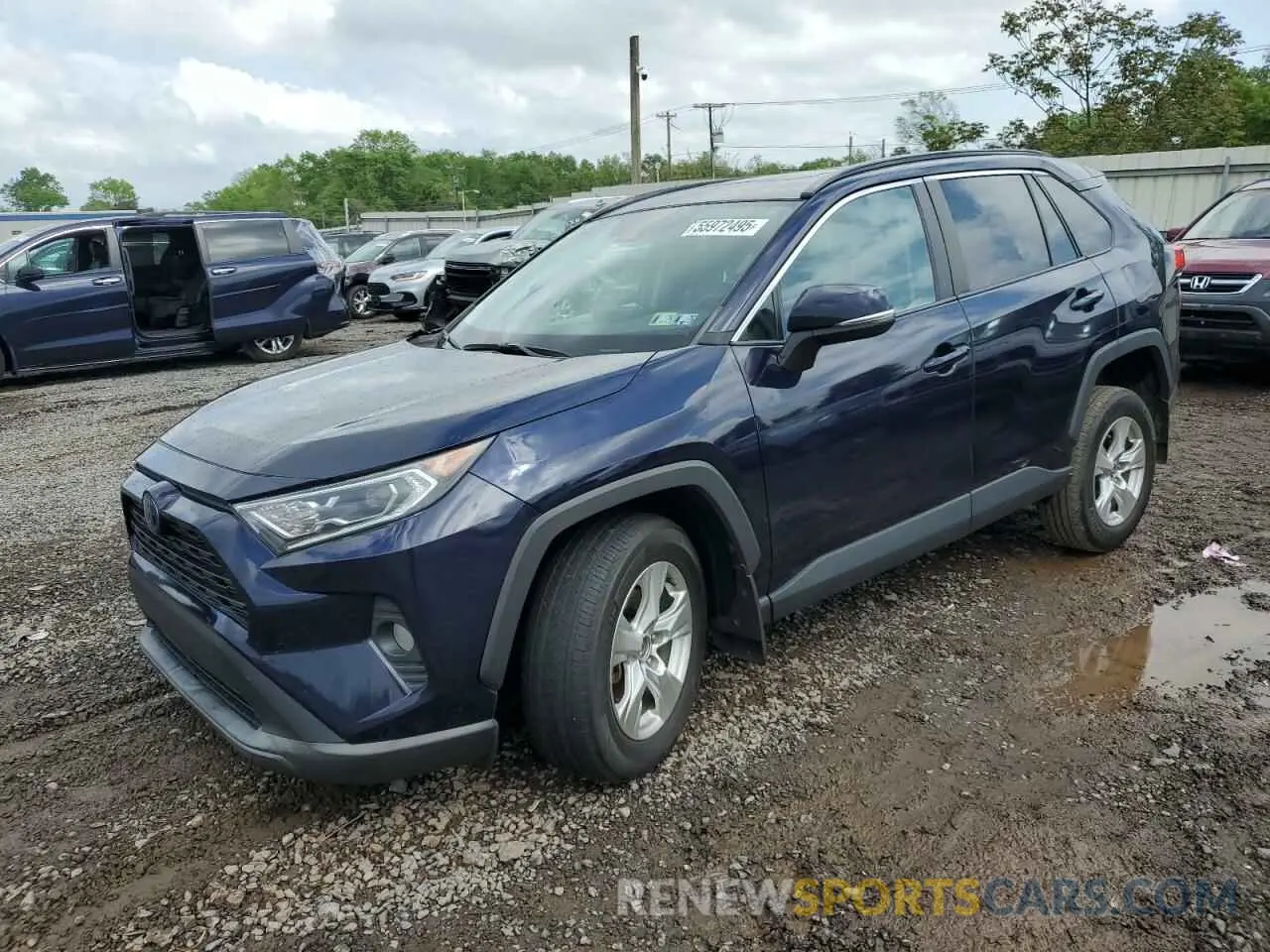 1 Photograph of a damaged car 2T3RWRFV6LW079915 TOYOTA RAV4 2020