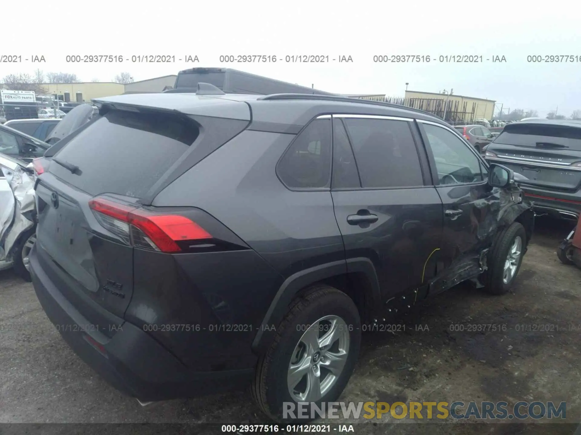 4 Photograph of a damaged car 2T3RWRFV8LW075350 TOYOTA RAV4 2020