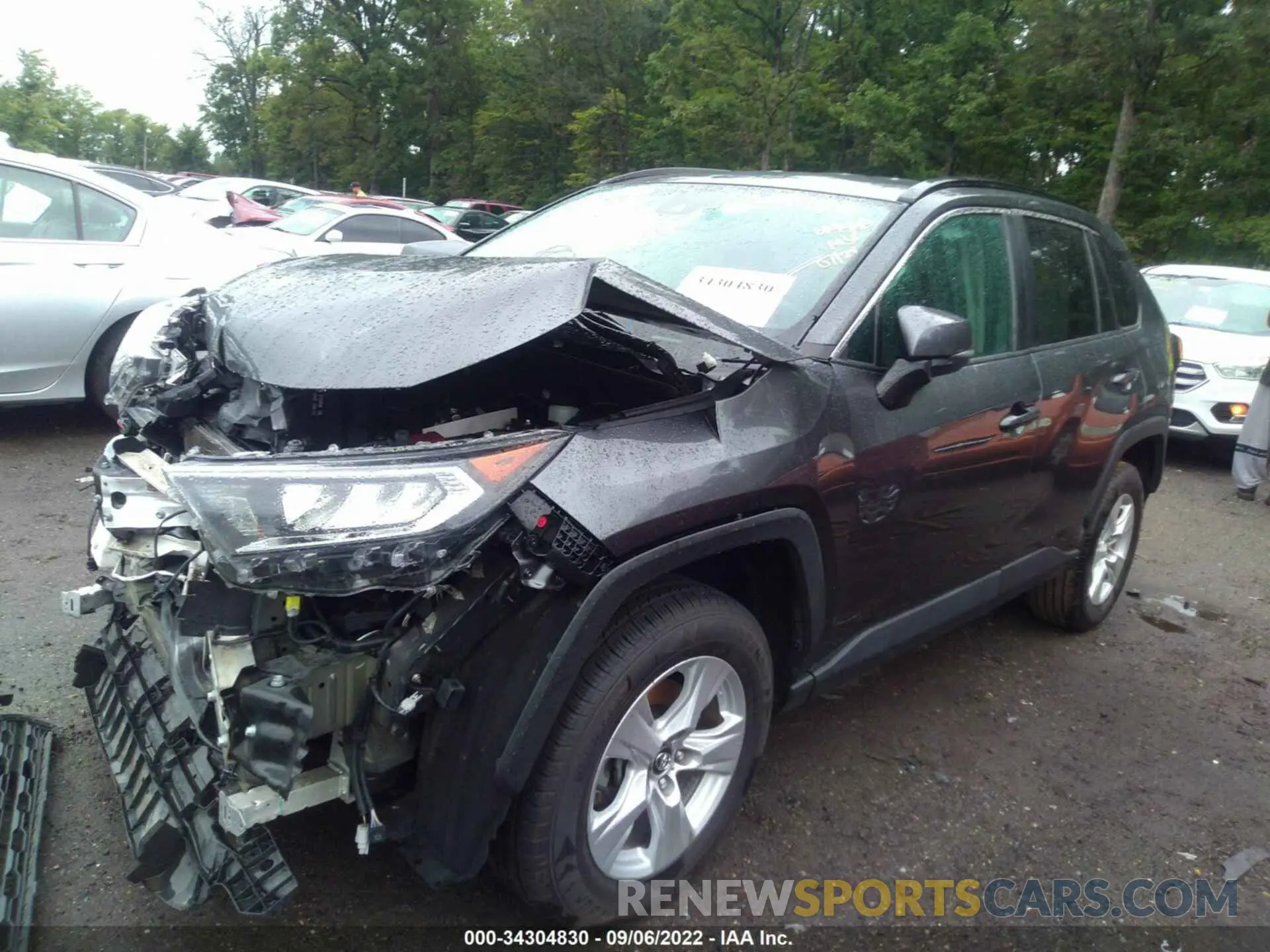 2 Photograph of a damaged car 2T3W1RFV3LC037883 TOYOTA RAV4 2020