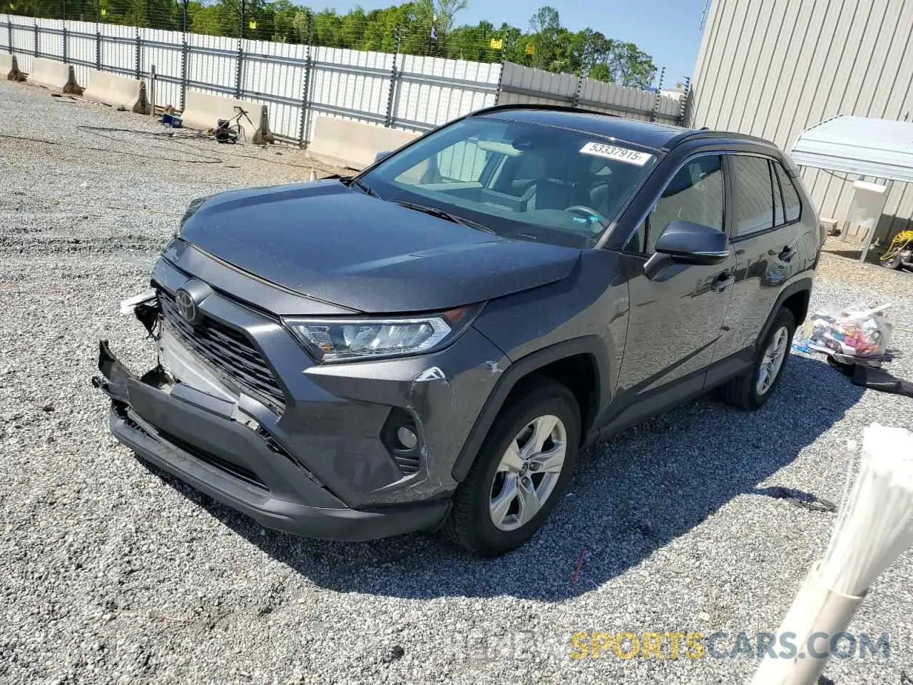 1 Photograph of a damaged car 2T3W1RFV5LC054877 TOYOTA RAV4 2020
