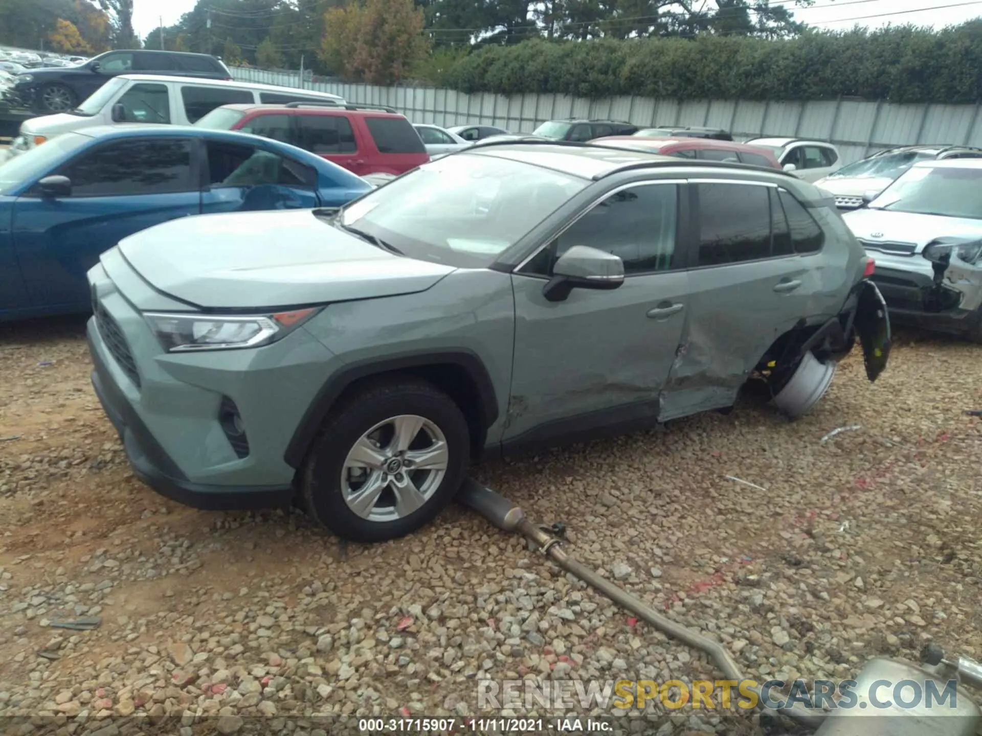 2 Photograph of a damaged car 2T3W1RFV6LC080095 TOYOTA RAV4 2020