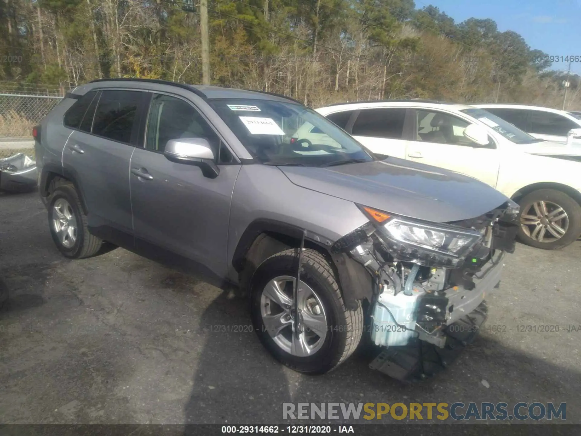 1 Photograph of a damaged car 2T3W1RFV7LC052175 TOYOTA RAV4 2020
