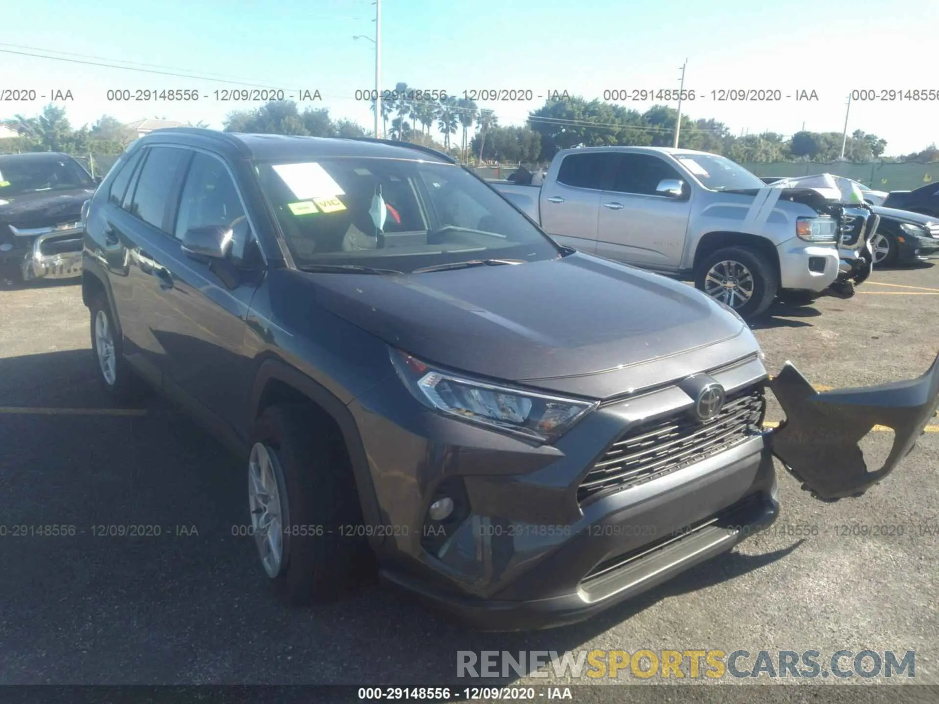 1 Photograph of a damaged car 2T3W1RFV8LC037927 TOYOTA RAV4 2020