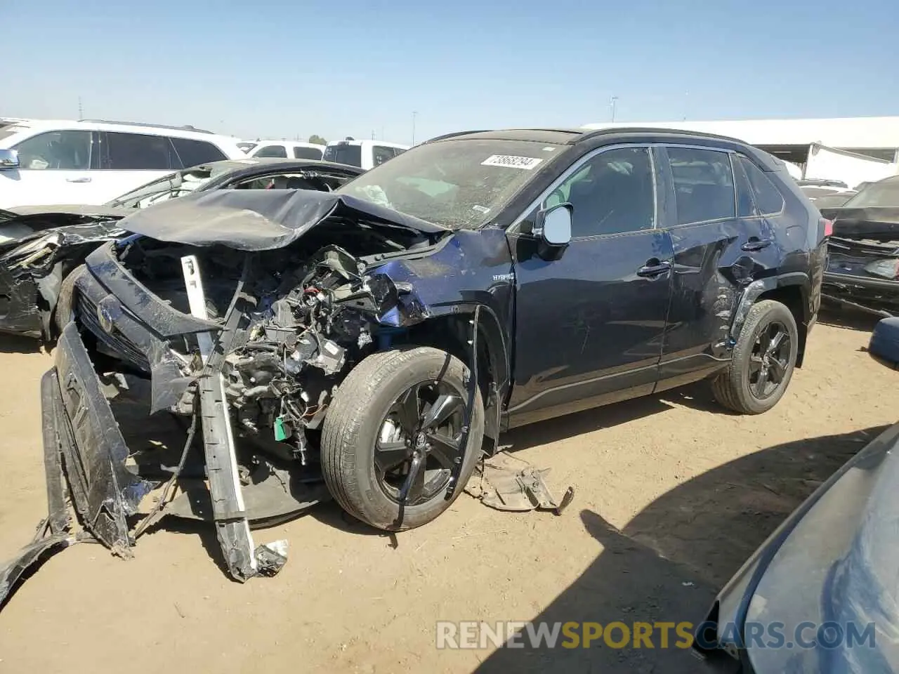 1 Photograph of a damaged car 4T3EWRFV4LU005861 TOYOTA RAV4 2020