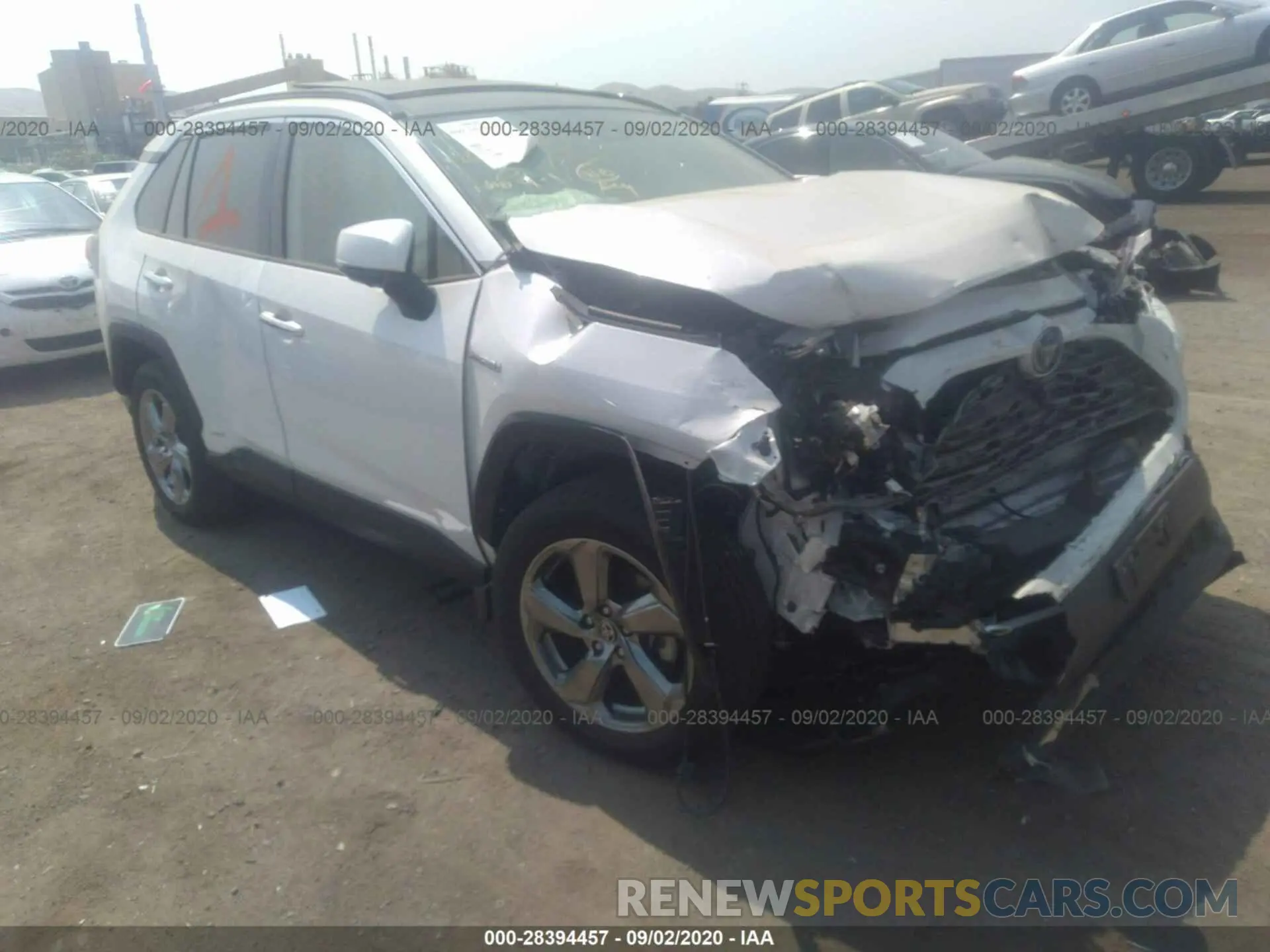 1 Photograph of a damaged car JTMDWRFV0LD543384 TOYOTA RAV4 2020