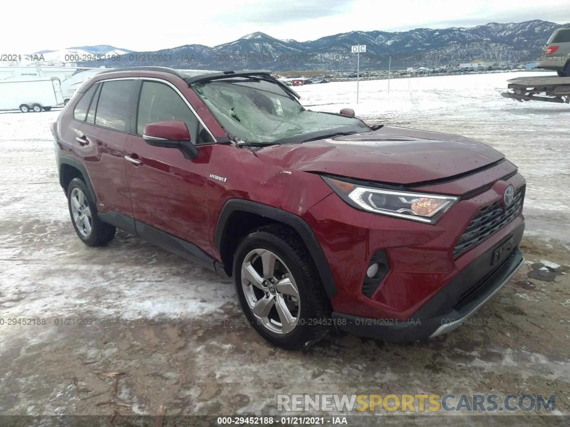 1 Photograph of a damaged car JTMDWRFV2LD526926 TOYOTA RAV4 2020