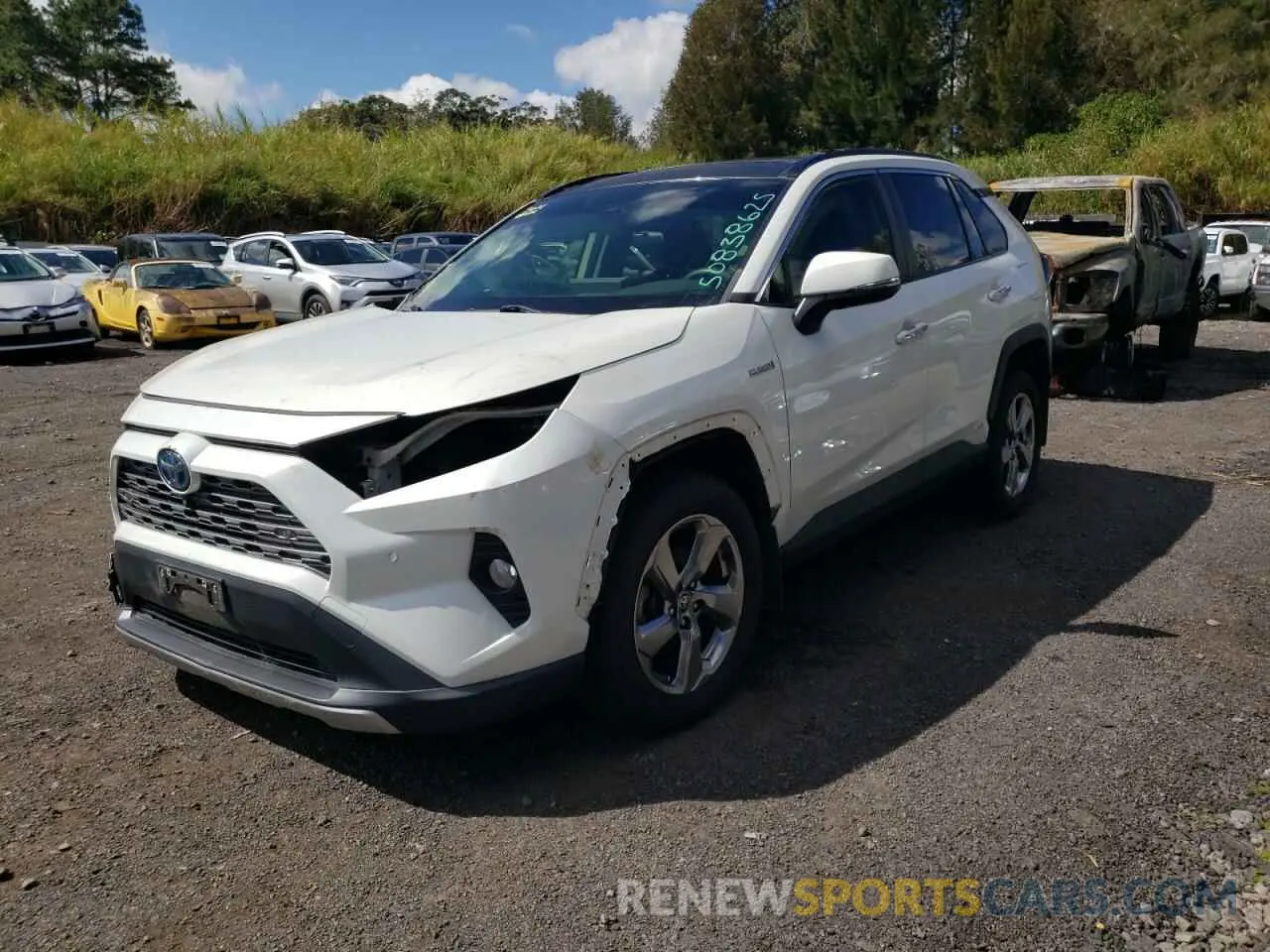1 Photograph of a damaged car JTMDWRFV3LD526661 TOYOTA RAV4 2020