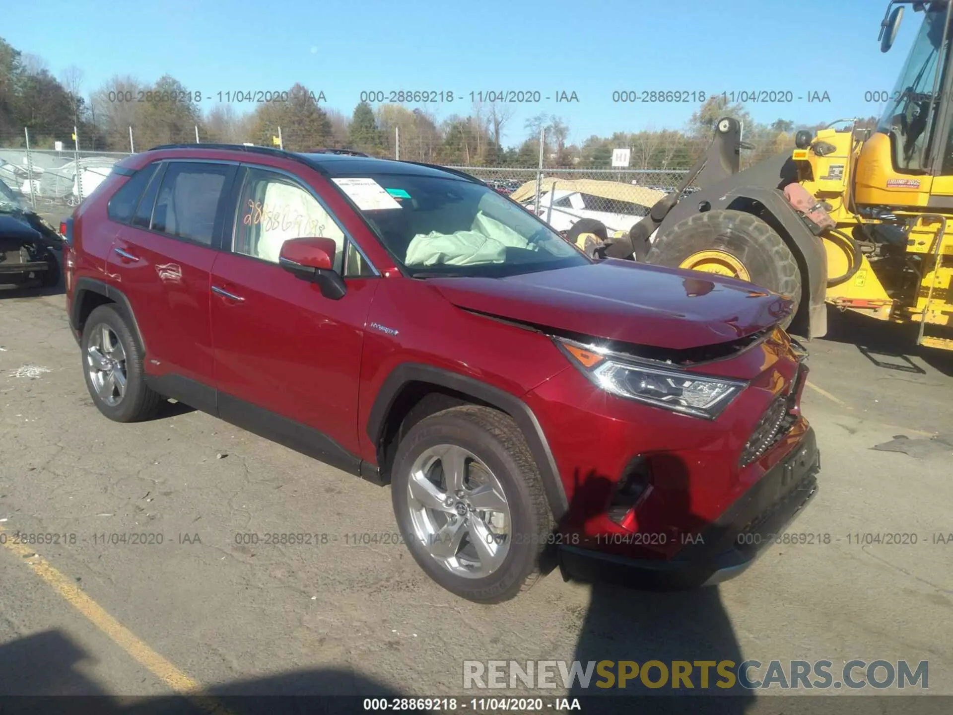 1 Photograph of a damaged car JTMDWRFV5LD534583 TOYOTA RAV4 2020