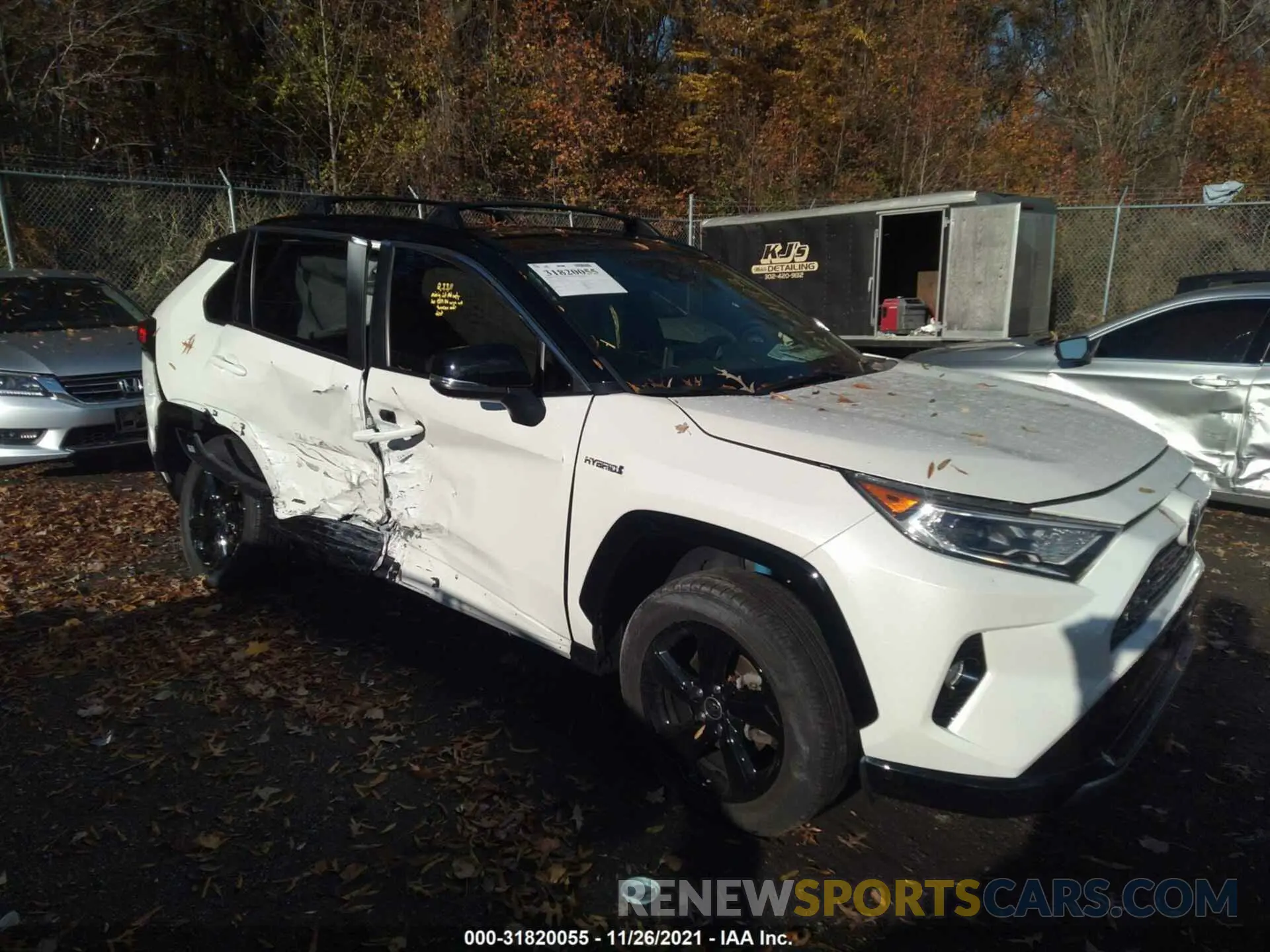 1 Photograph of a damaged car JTMEWRFV2LD543214 TOYOTA RAV4 2020