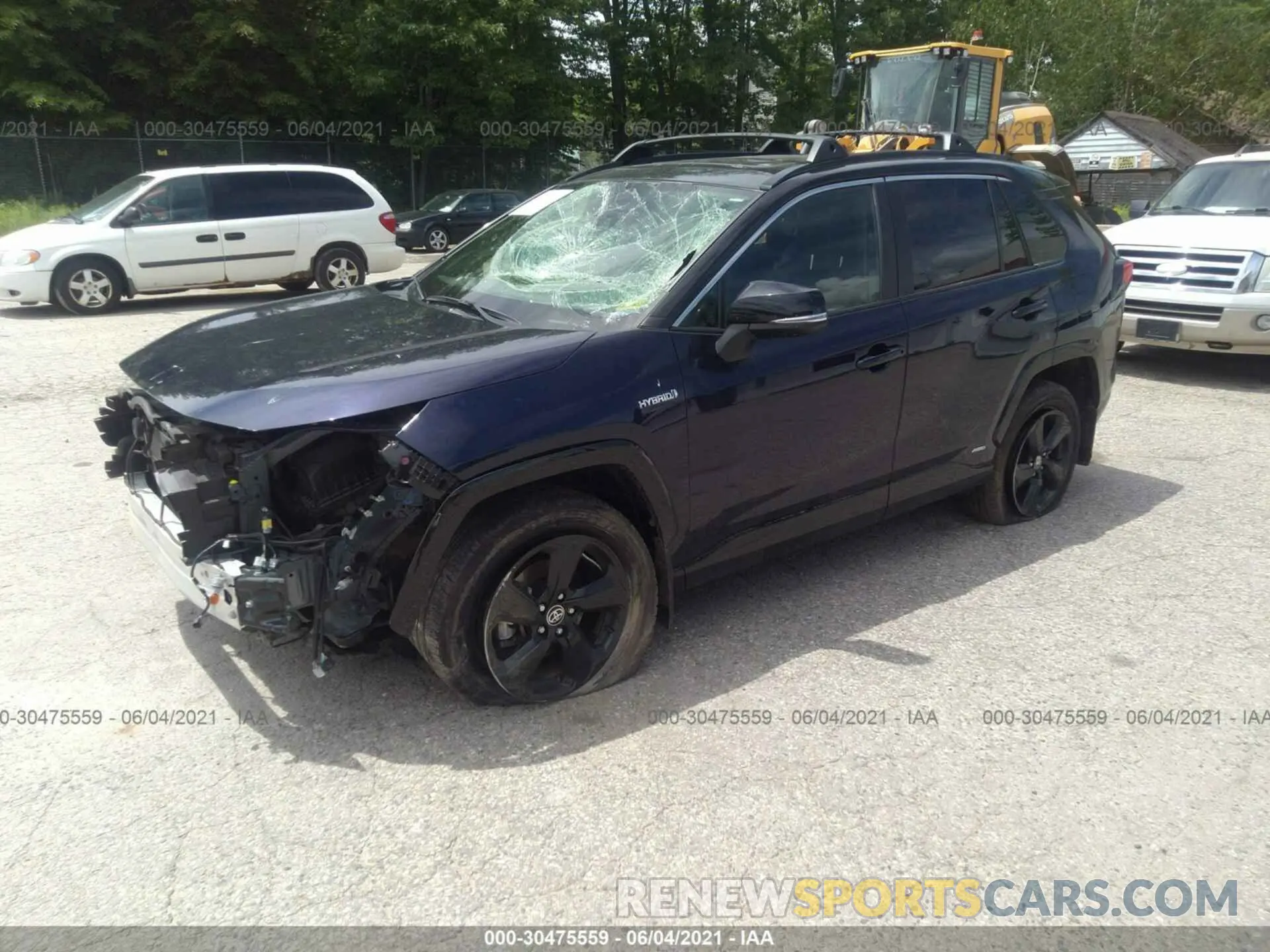 2 Photograph of a damaged car JTMEWRFV5LJ029939 TOYOTA RAV4 2020