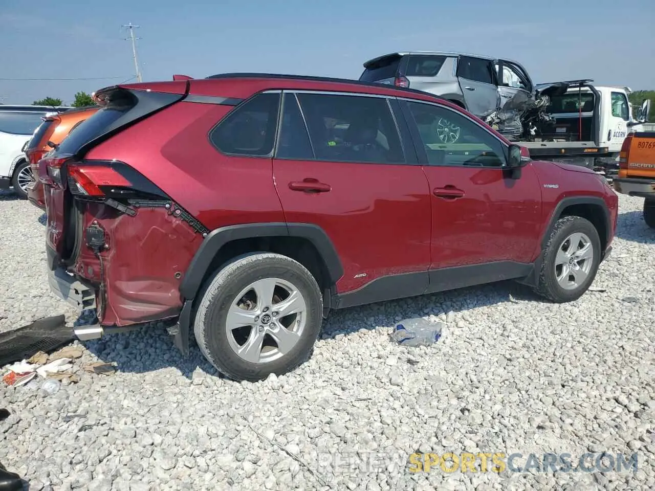 3 Фотография поврежденного автомобиля JTMMWRFV7LD068820 TOYOTA RAV4 2020