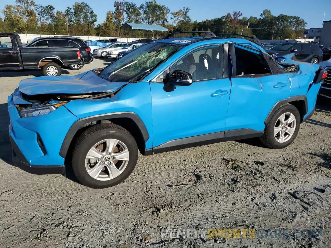 1 Photograph of a damaged car JTMP1RFV0LJ028608 TOYOTA RAV4 2020