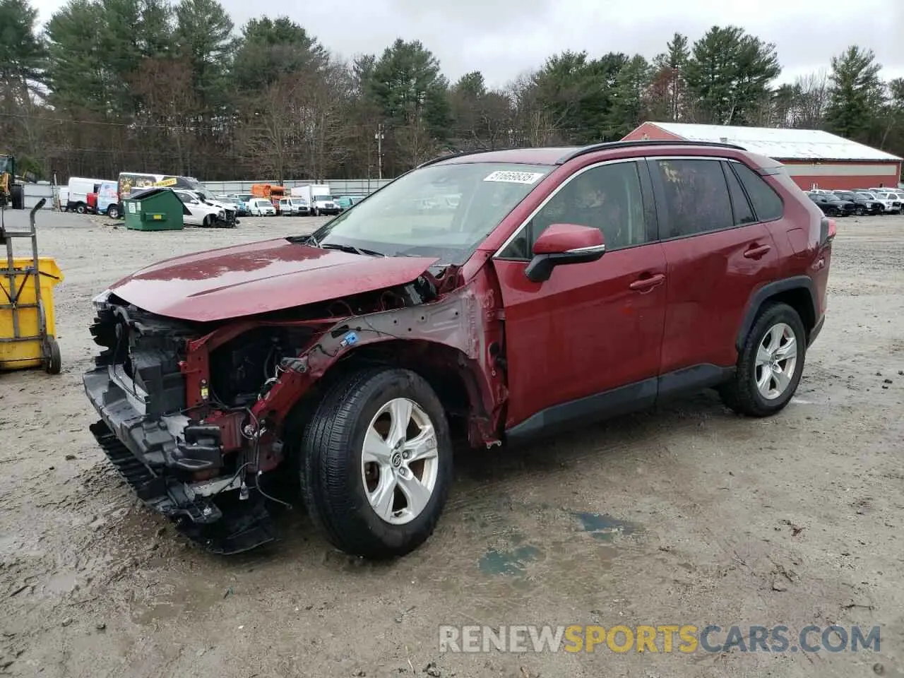 1 Photograph of a damaged car JTMP1RFV1LD058571 TOYOTA RAV4 2020
