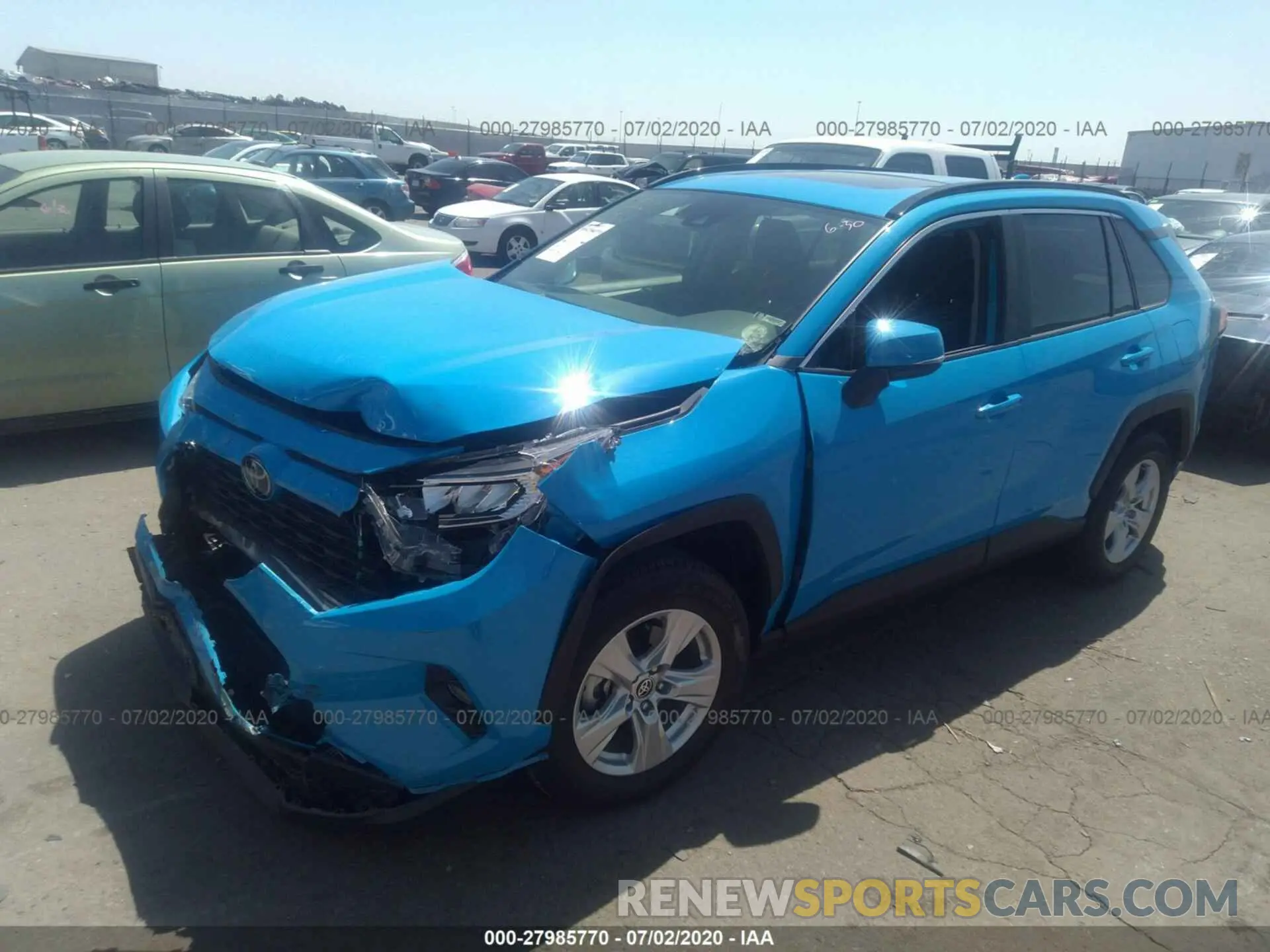 2 Photograph of a damaged car JTMP1RFVXLD524725 TOYOTA RAV4 2020
