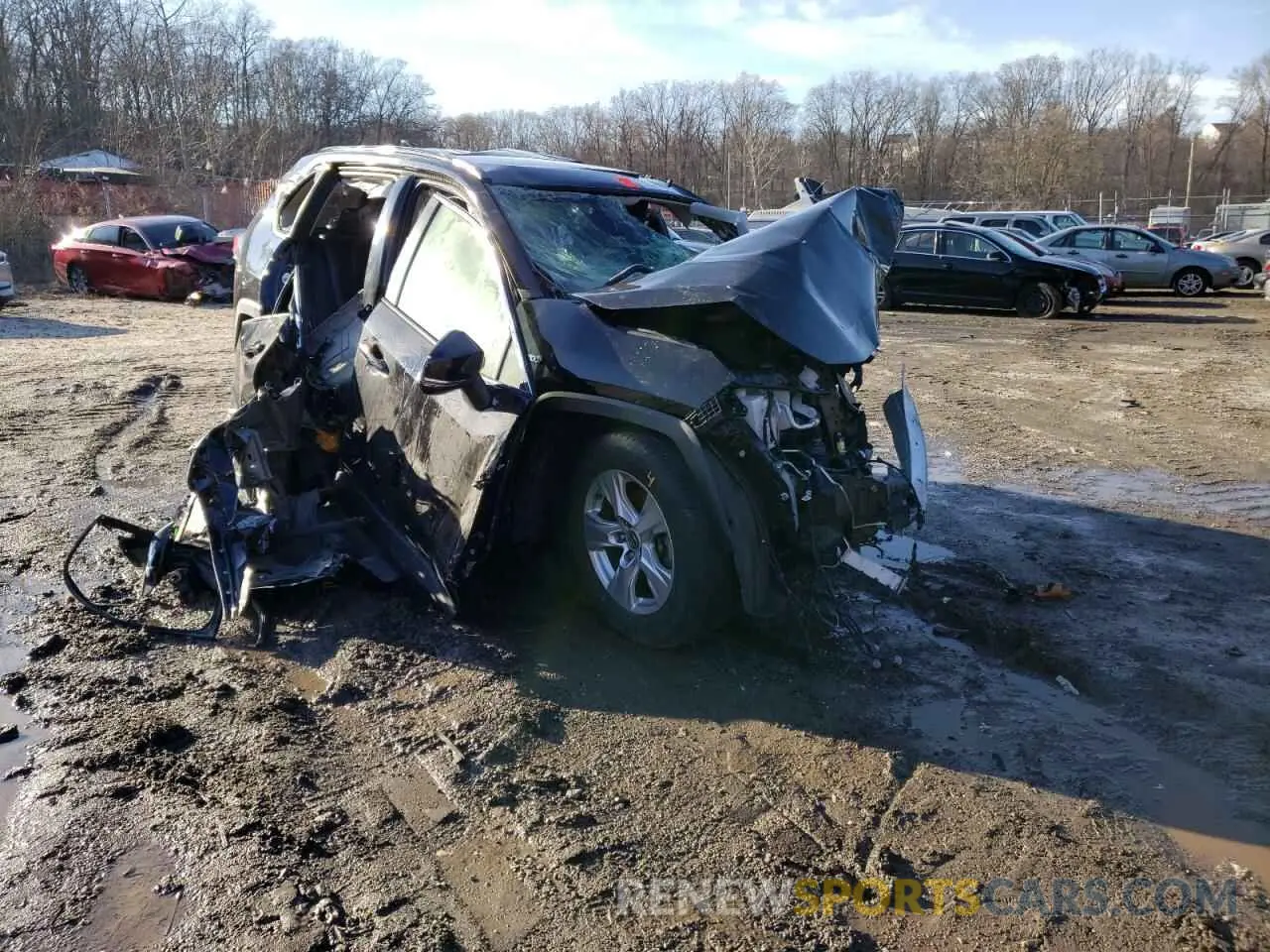 1 Photograph of a damaged car JTMRWRFV7LD548068 TOYOTA RAV4 2020