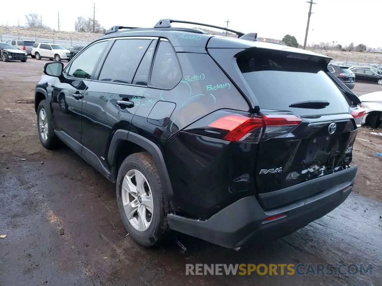 3 Photograph of a damaged car JTMRWRFV9LD070641 TOYOTA RAV4 2020