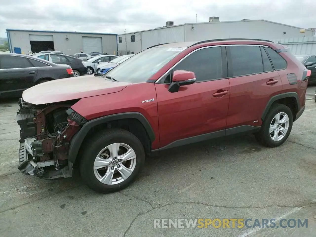 1 Photograph of a damaged car JTMRWRFV9LD072342 TOYOTA RAV4 2020