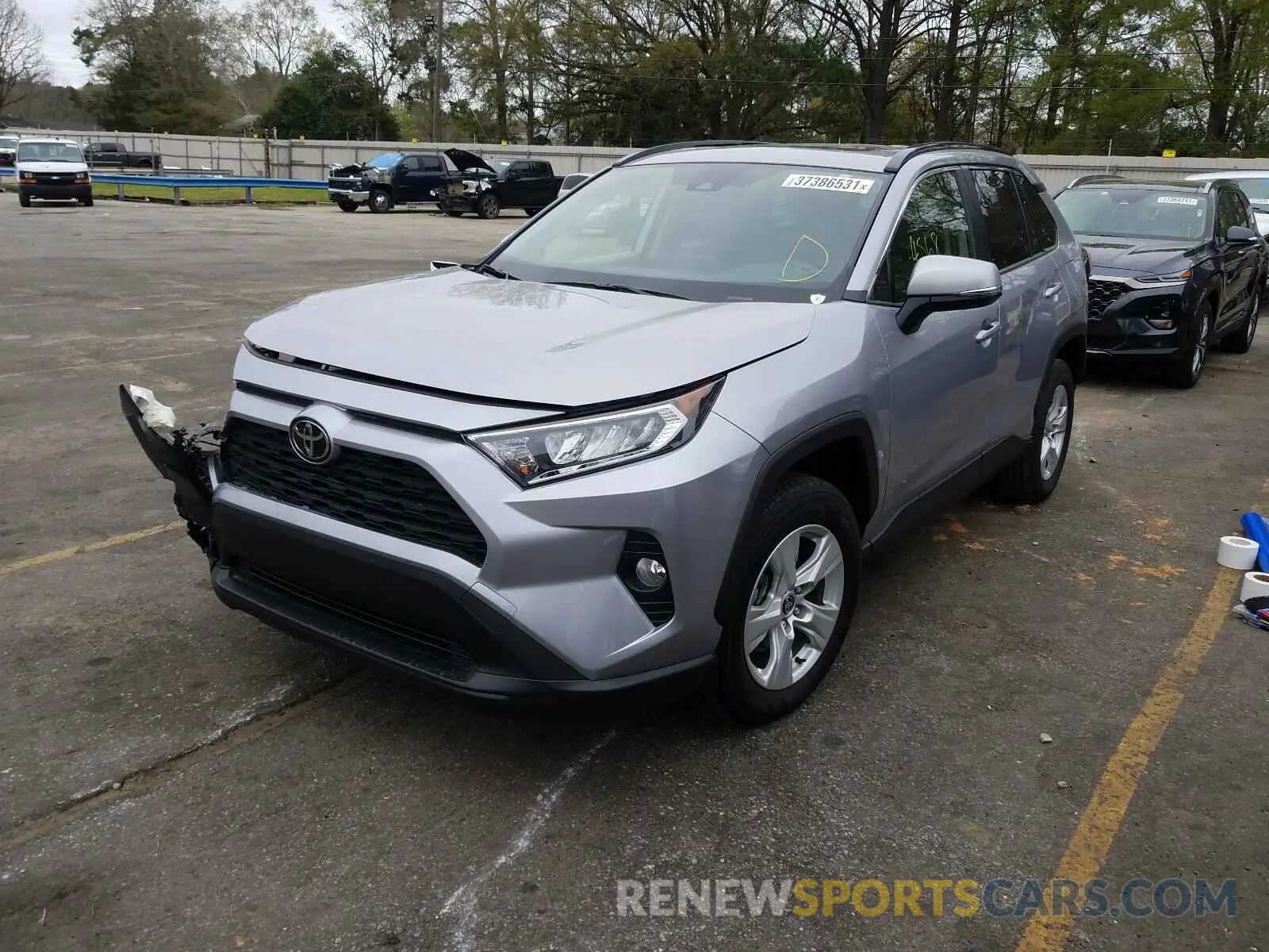 2 Photograph of a damaged car JTMW1RFV1LD047257 TOYOTA RAV4 2020