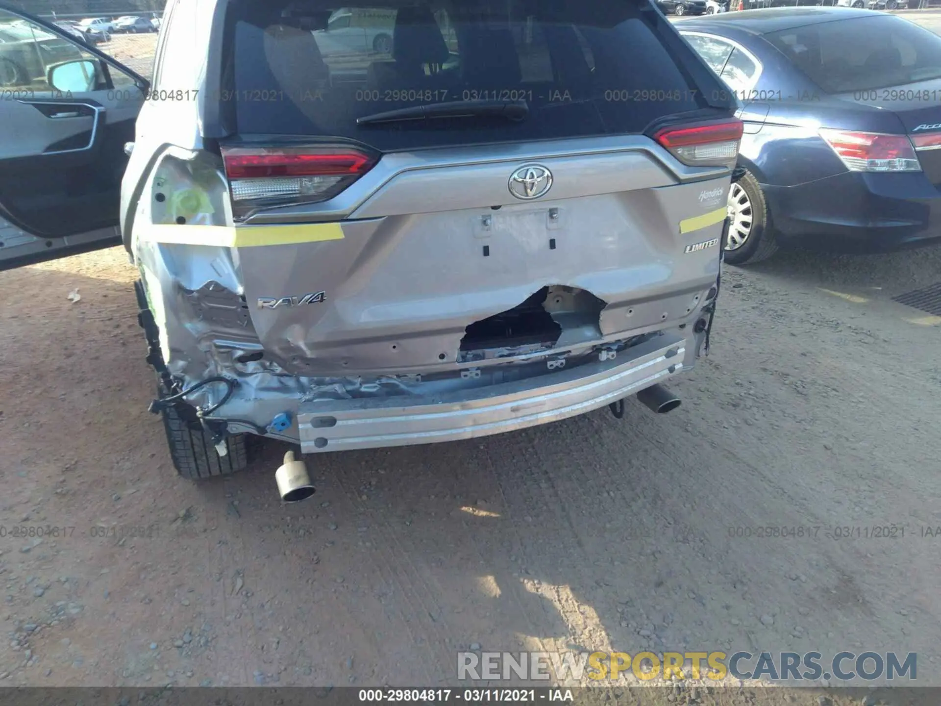 6 Photograph of a damaged car JTMY1RFV2LD521614 TOYOTA RAV4 2020