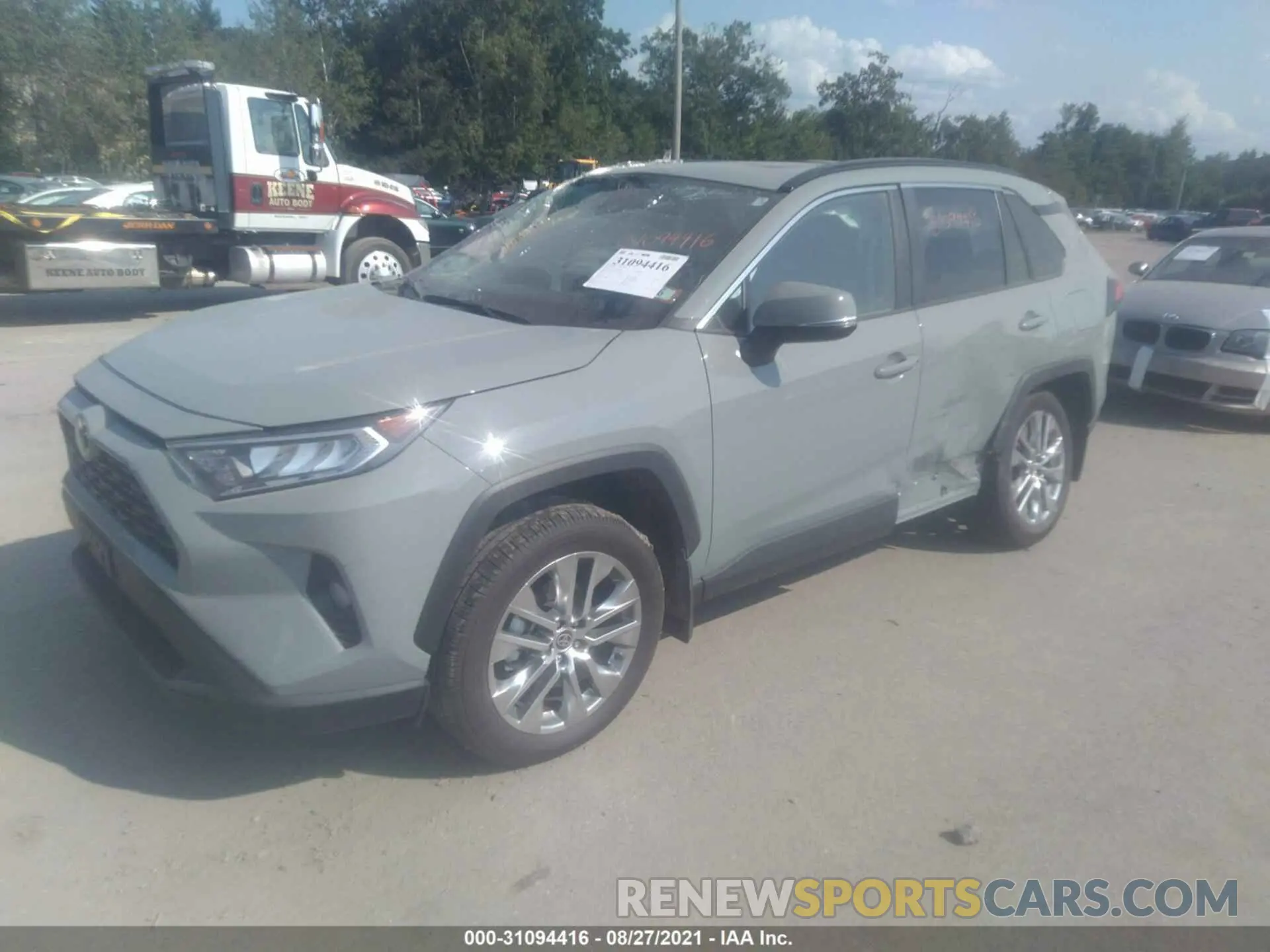2 Photograph of a damaged car 2T3A1RFV1MW190918 TOYOTA RAV4 2021
