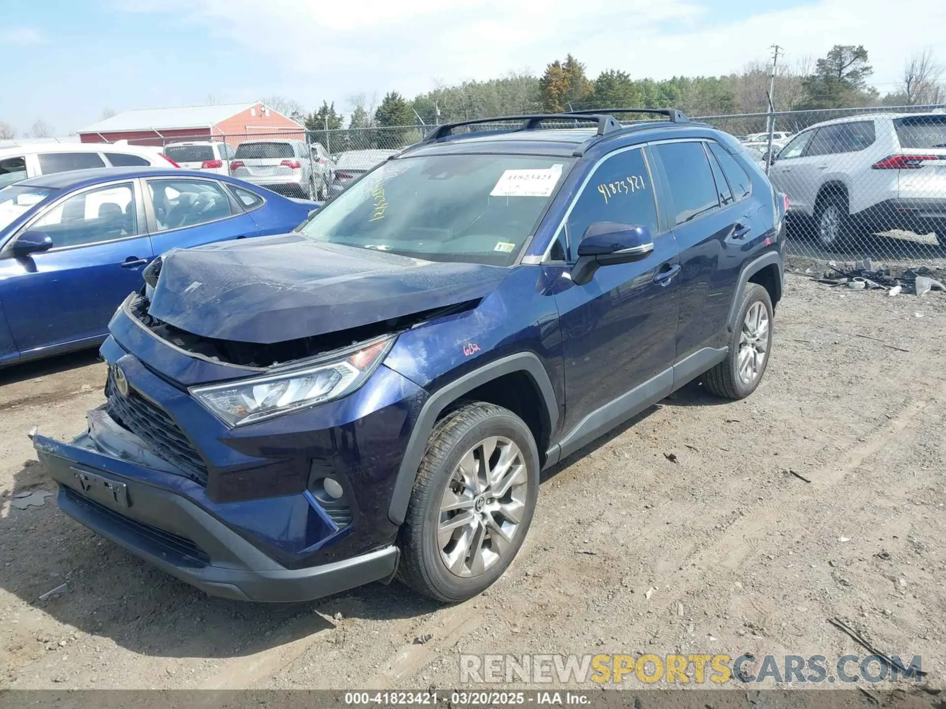 2 Photograph of a damaged car 2T3A1RFV7MW233030 TOYOTA RAV4 2021