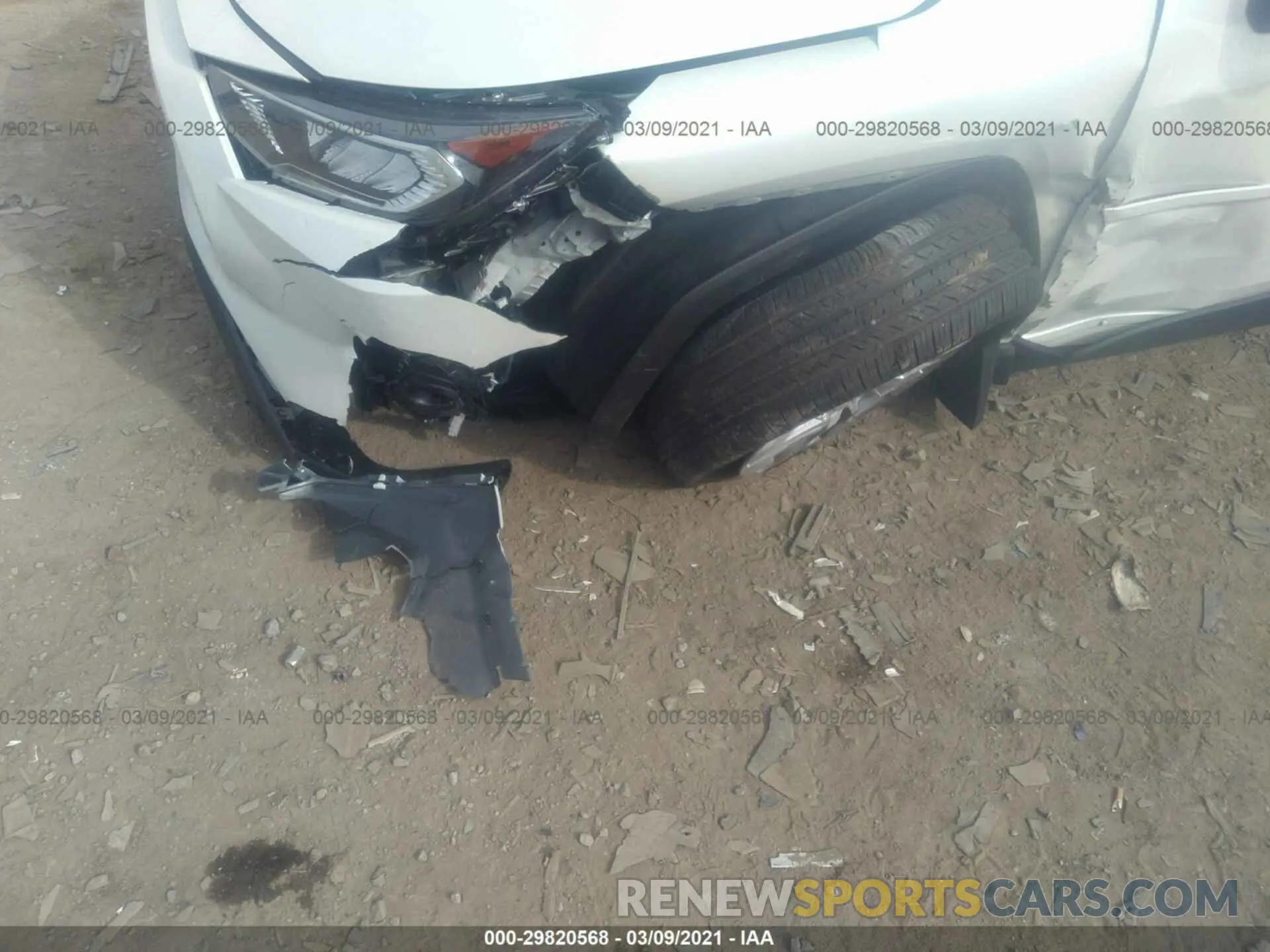 6 Photograph of a damaged car 2T3A1RFV9MW140459 TOYOTA RAV4 2021