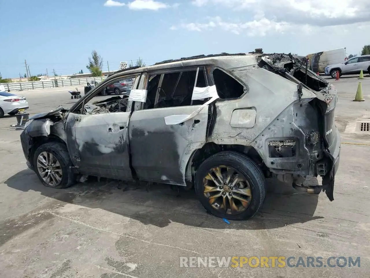 2 Photograph of a damaged car 2T3C1RFV6MC172389 TOYOTA RAV4 2021