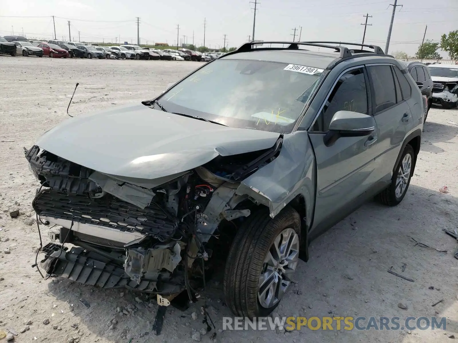 2 Photograph of a damaged car 2T3C1RFV9MW134685 TOYOTA RAV4 2021