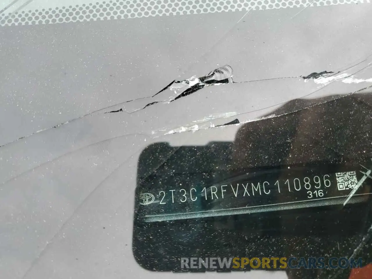 13 Photograph of a damaged car 2T3C1RFVXMC110896 TOYOTA RAV4 2021