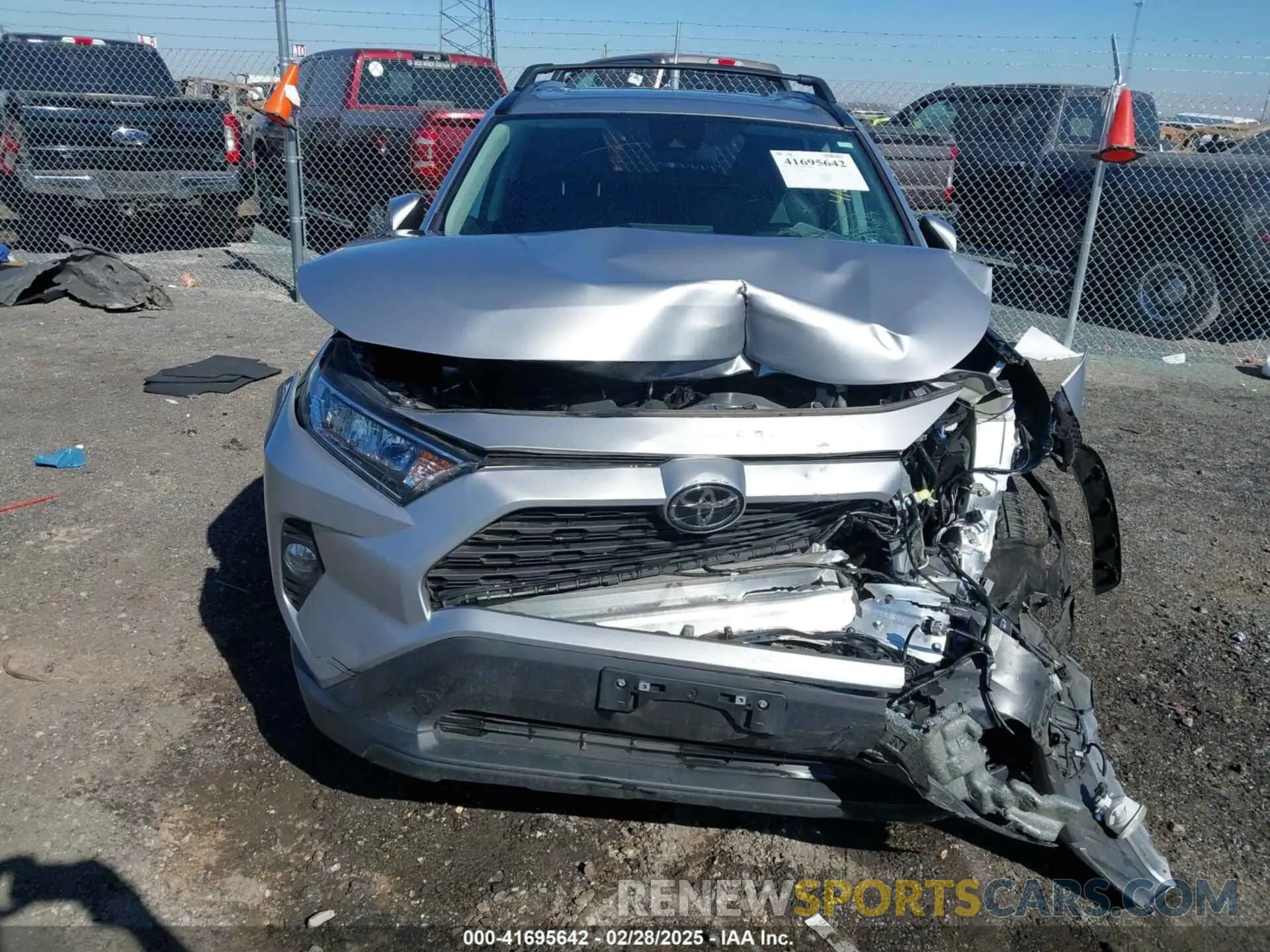 6 Фотография поврежденного автомобиля 2T3C1RFVXMC148497 TOYOTA RAV4 2021