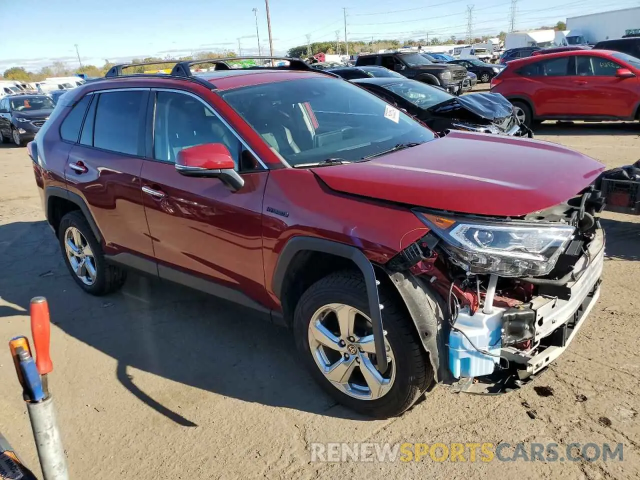 4 Фотография поврежденного автомобиля 2T3D6RFV4MW010815 TOYOTA RAV4 2021