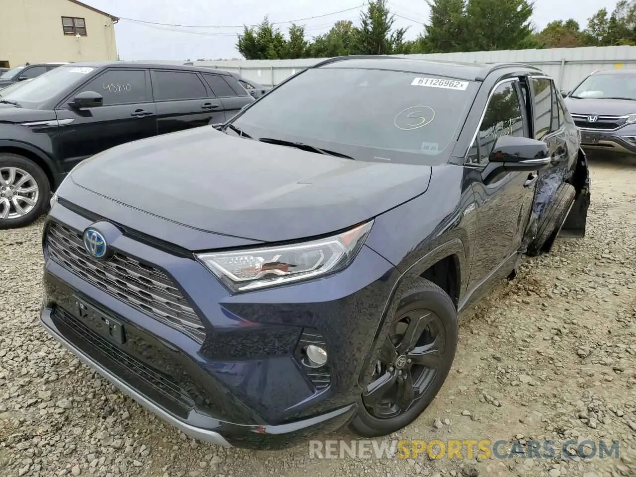 2 Photograph of a damaged car 2T3E6RFV9MW027419 TOYOTA RAV4 2021