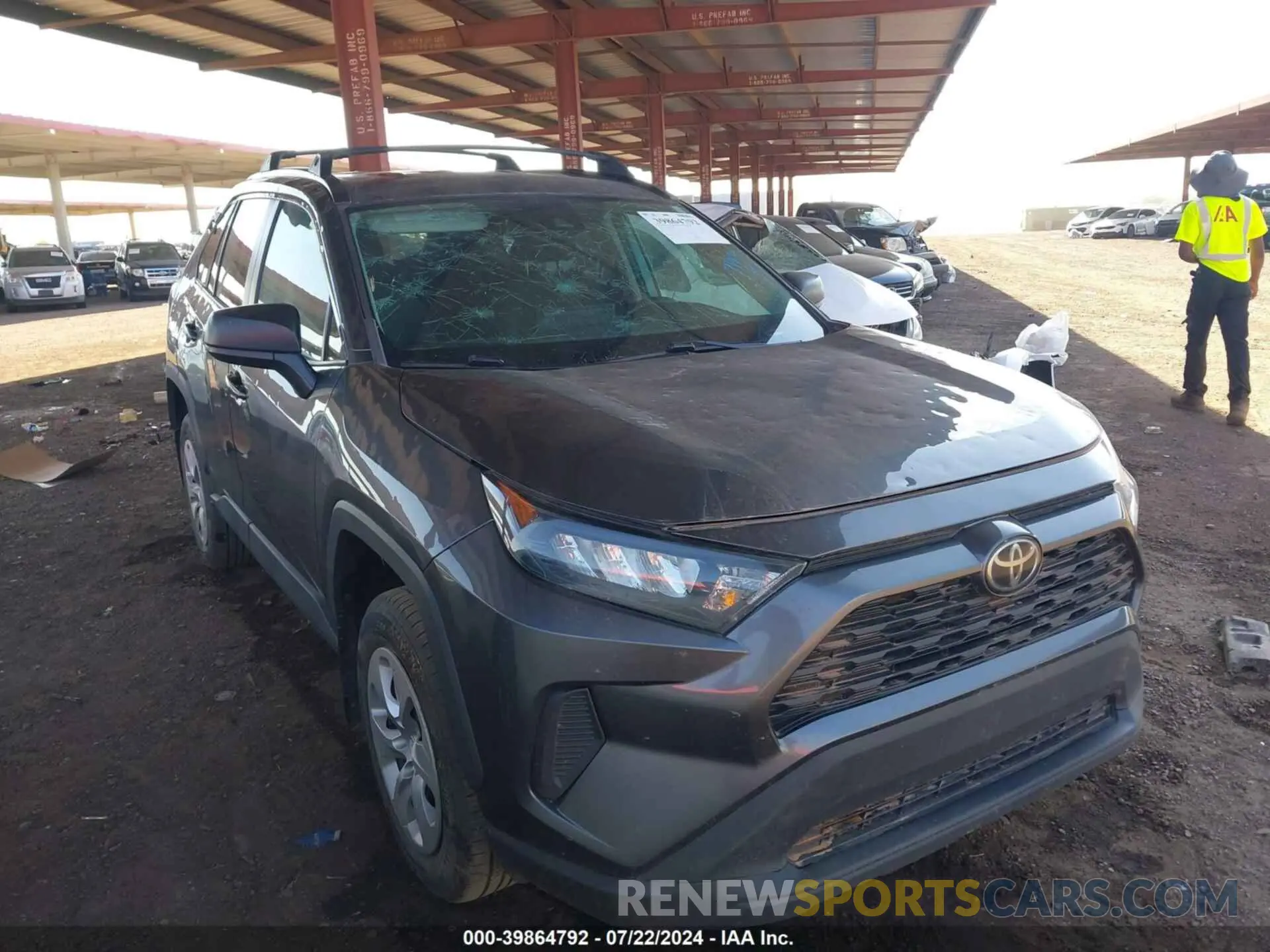 1 Фотография поврежденного автомобиля 2T3F1RFV2MC172242 TOYOTA RAV4 2021