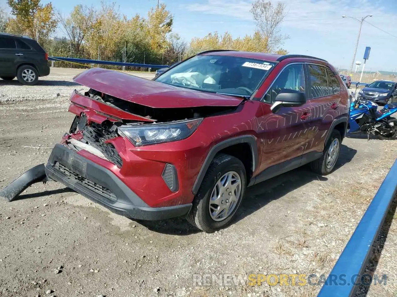 1 Photograph of a damaged car 2T3F1RFV6MW200347 TOYOTA RAV4 2021